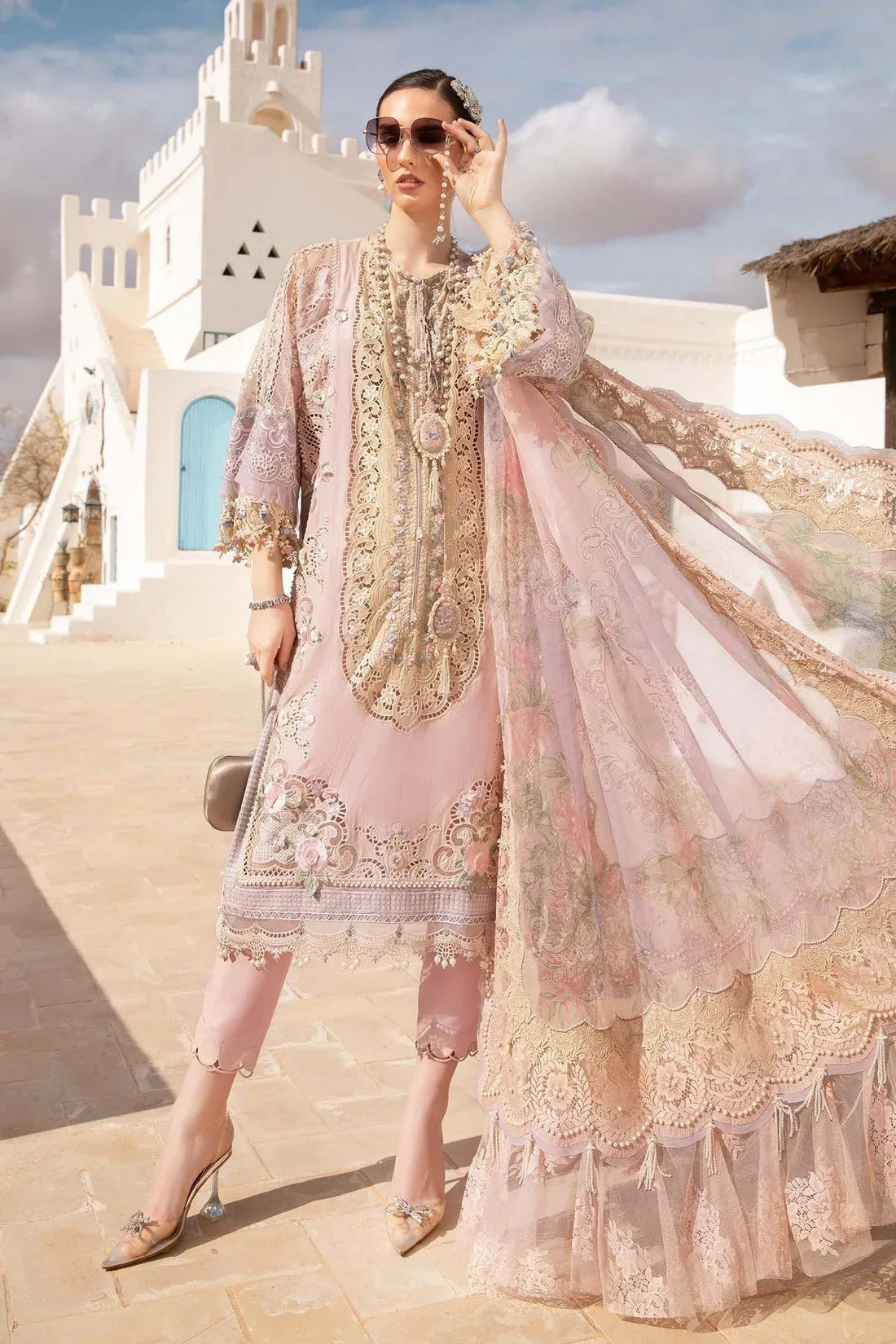 Maria B - D-2406-A - Lawn - Aqsa Fabrics