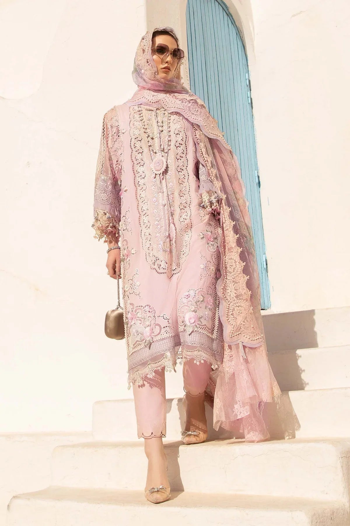 Maria B - D-2406-A - Lawn - Aqsa Fabrics