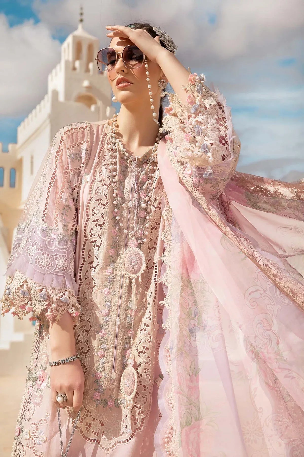 Maria B - D-2406-A - Lawn - Aqsa Fabrics