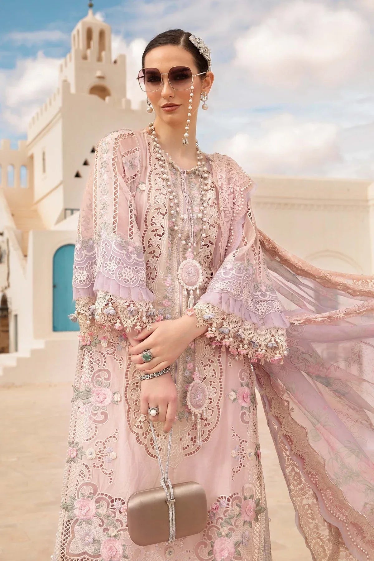 Maria B - D-2406-A - Lawn - Aqsa Fabrics