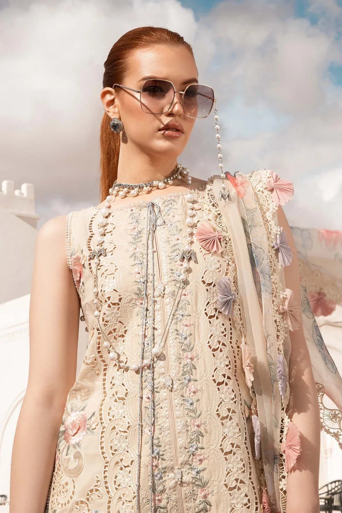 Maria B - D-2406-B - Lawn - Aqsa Fabrics