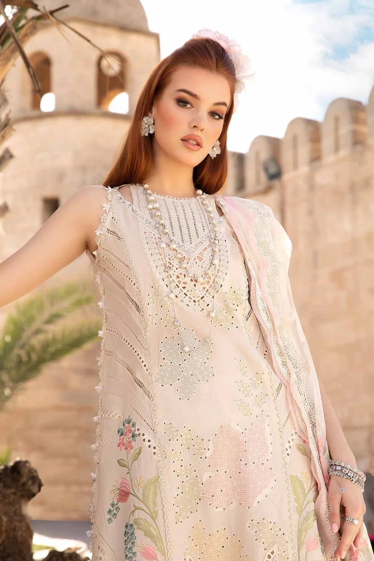Maria B - D-2407-A - Lawn - Aqsa Fabrics