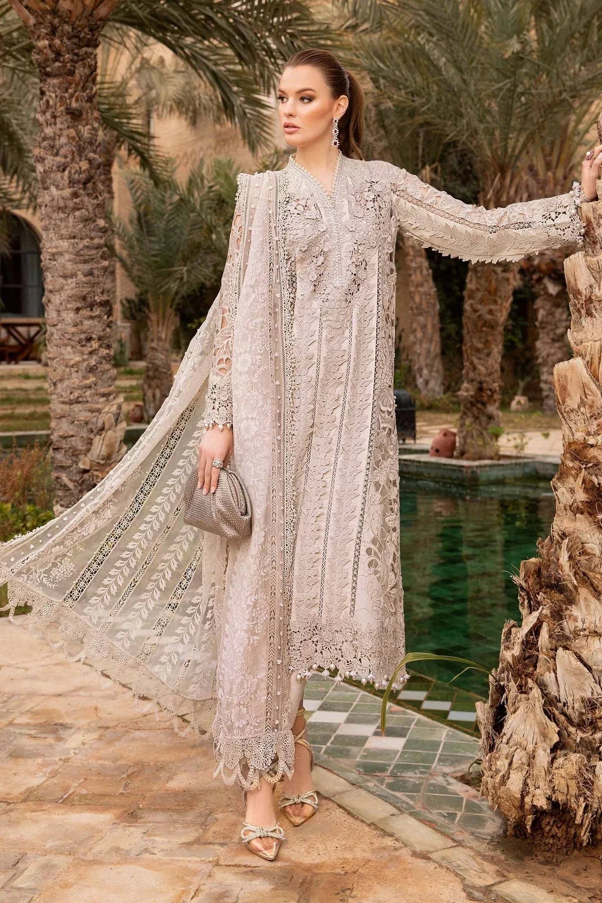 Maria B - D-2409-A - Lawn - Aqsa Fabrics