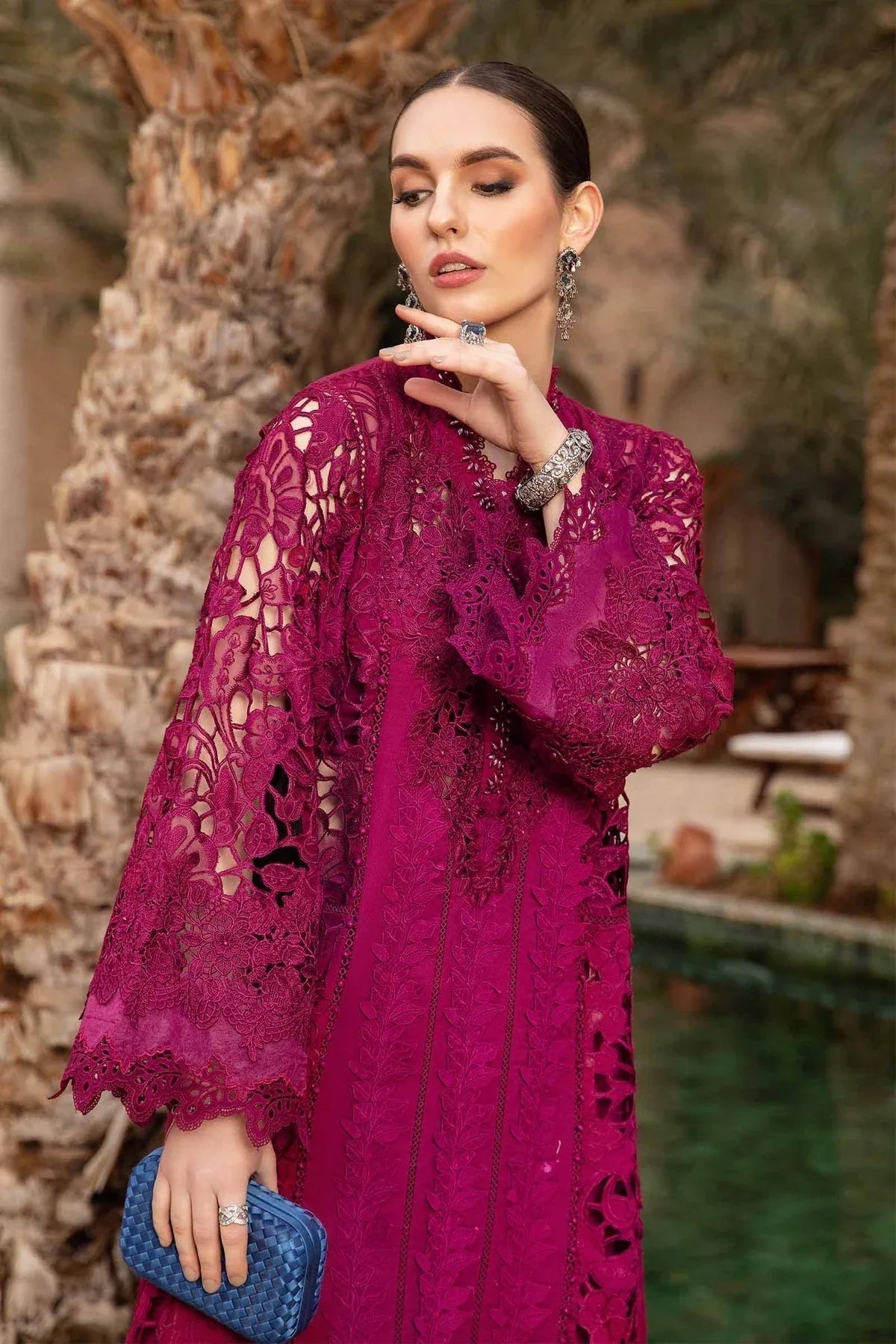 Maria B - D-2409-B - Lawn - Aqsa Fabrics