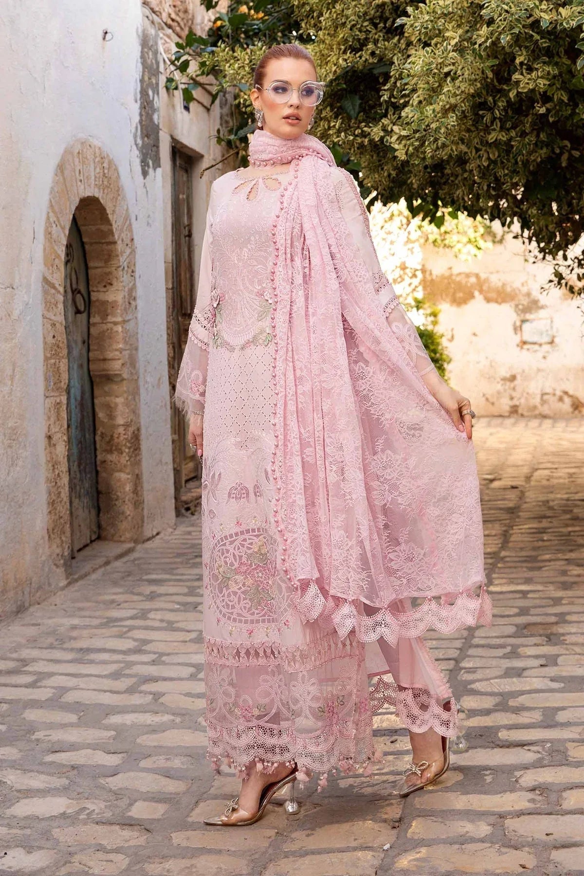 Maria B - D-2411-A - Lawn - Aqsa Fabrics