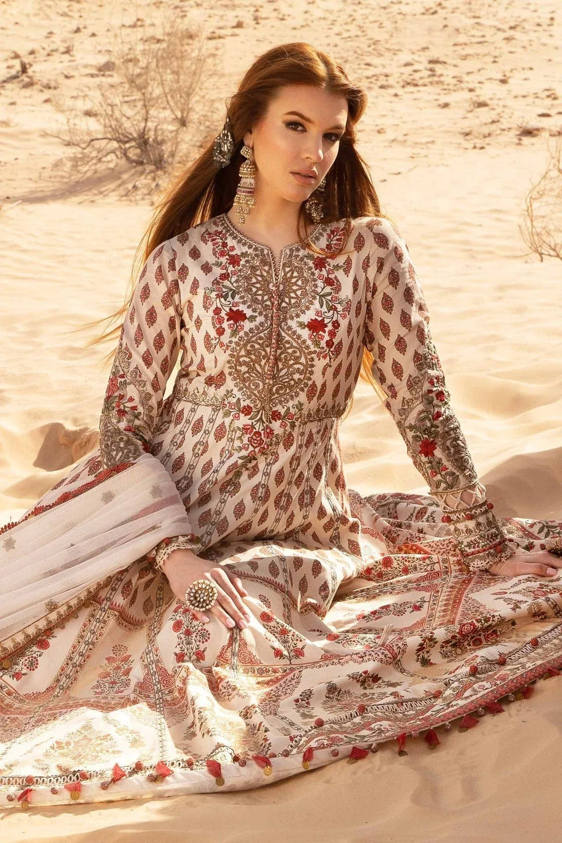 Maria B - D-2413-A - Lawn - Aqsa Fabrics