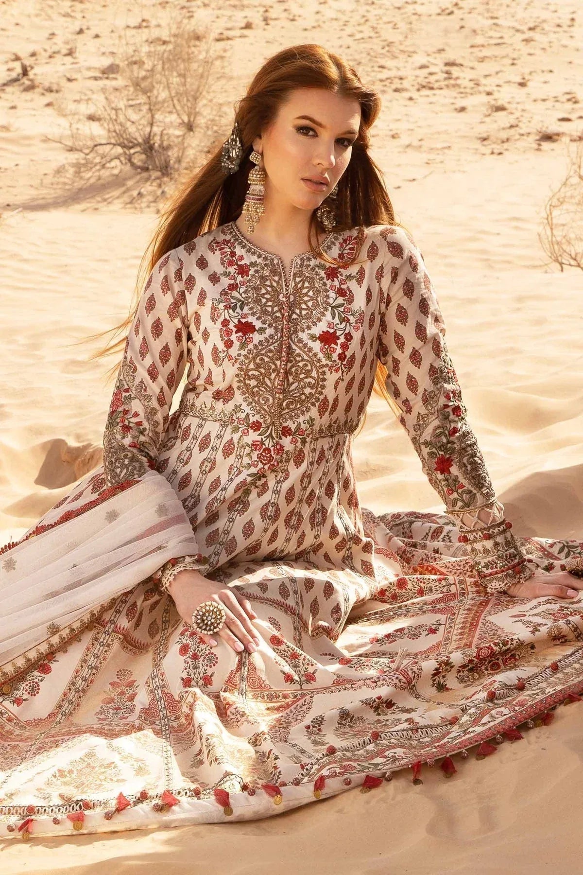 Maria B - D-2413-A - Lawn - Aqsa Fabrics