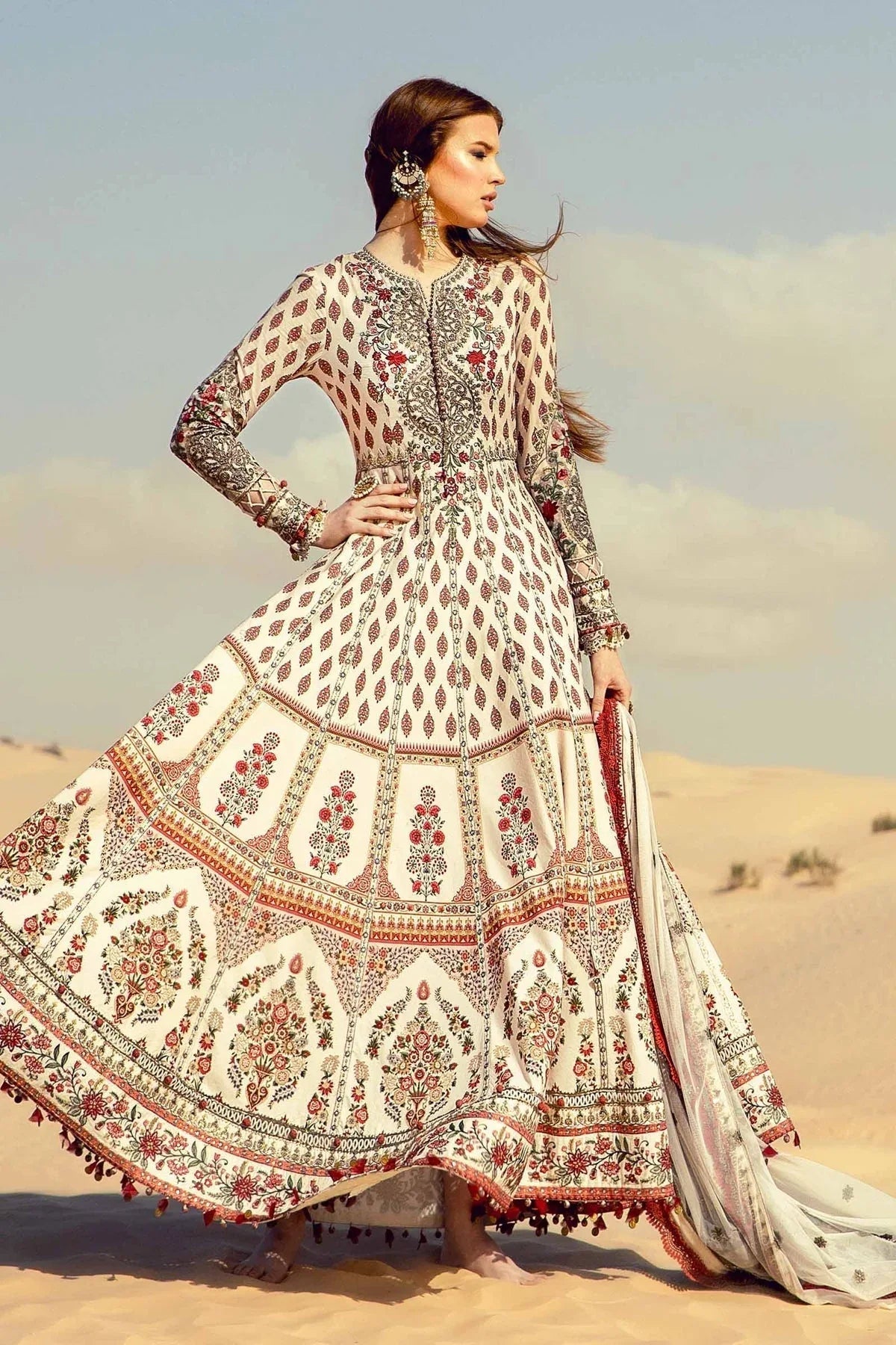 Maria B - D-2413-A - Lawn - Aqsa Fabrics