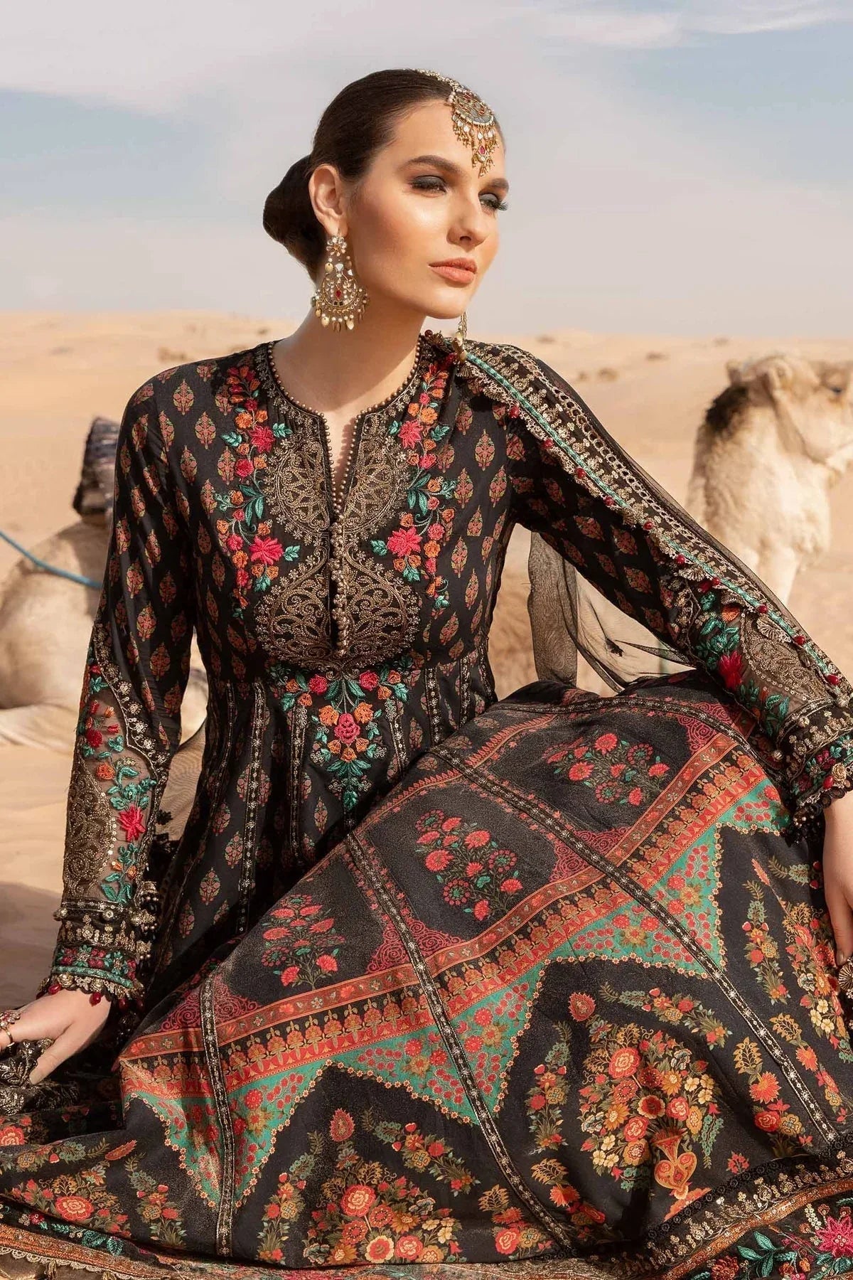 Maria B - D-2413-B- Lawn - Aqsa Fabrics