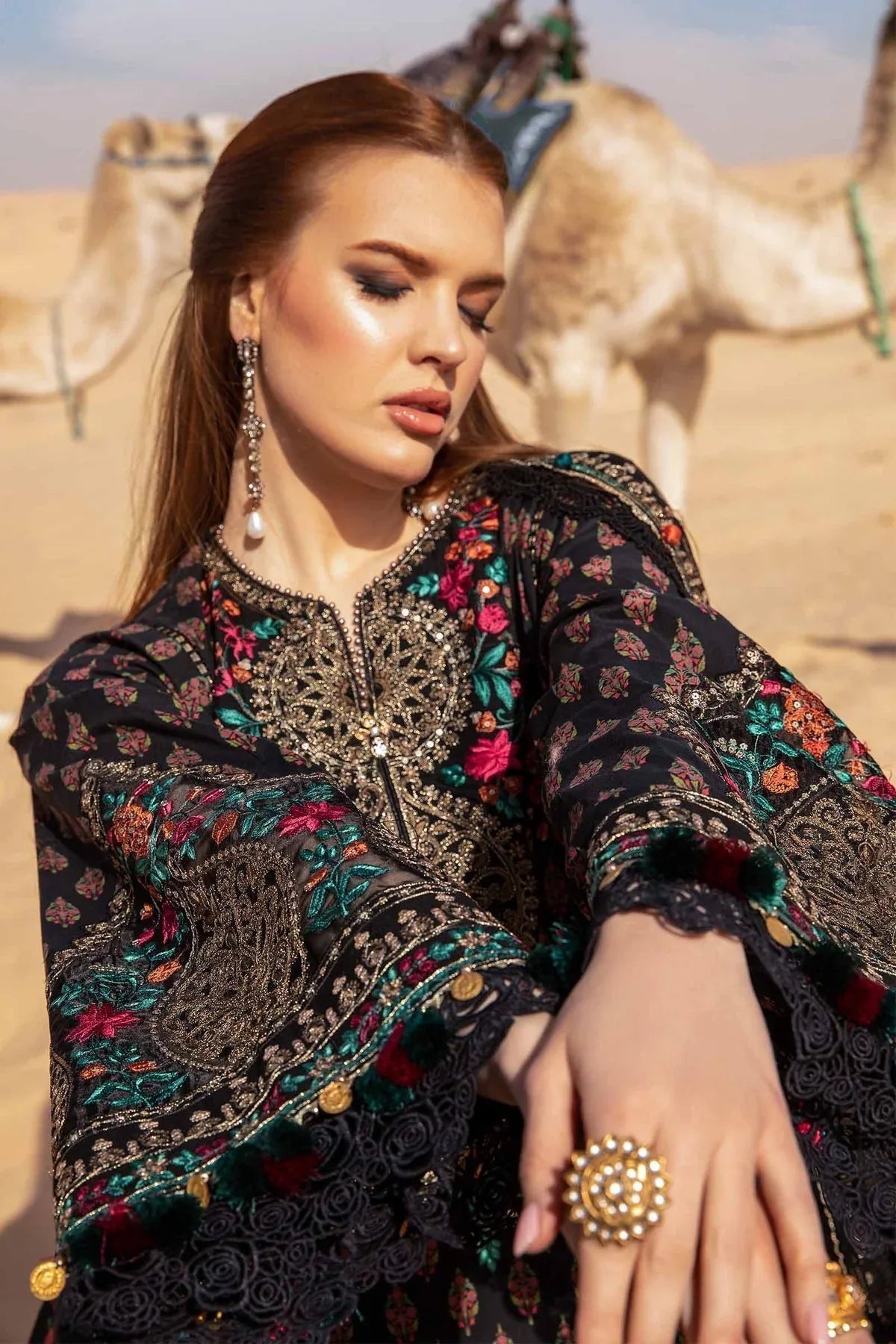 Maria B - D-2413-B- Lawn - Aqsa Fabrics