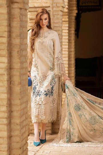 Maria B - D-2414-B - Lawn - Aqsa Fabrics