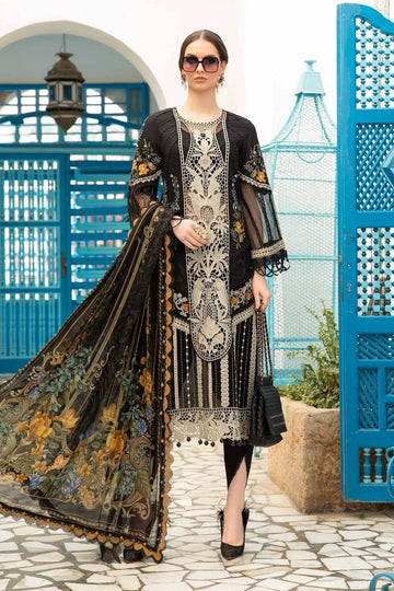 Maria B - D-2415-B- Lawn - Aqsa Fabrics