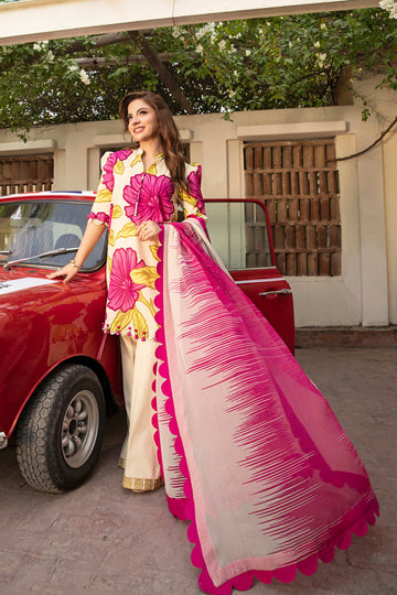 Maria B | Eid Basic Lawn | MB-CUS25-902B - Aqsa Fabrics