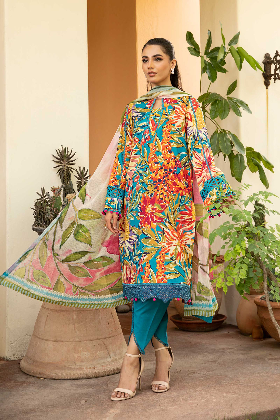 Maria B | Eid Basic Lawn | MB-CUS25-903A - Aqsa Fabrics