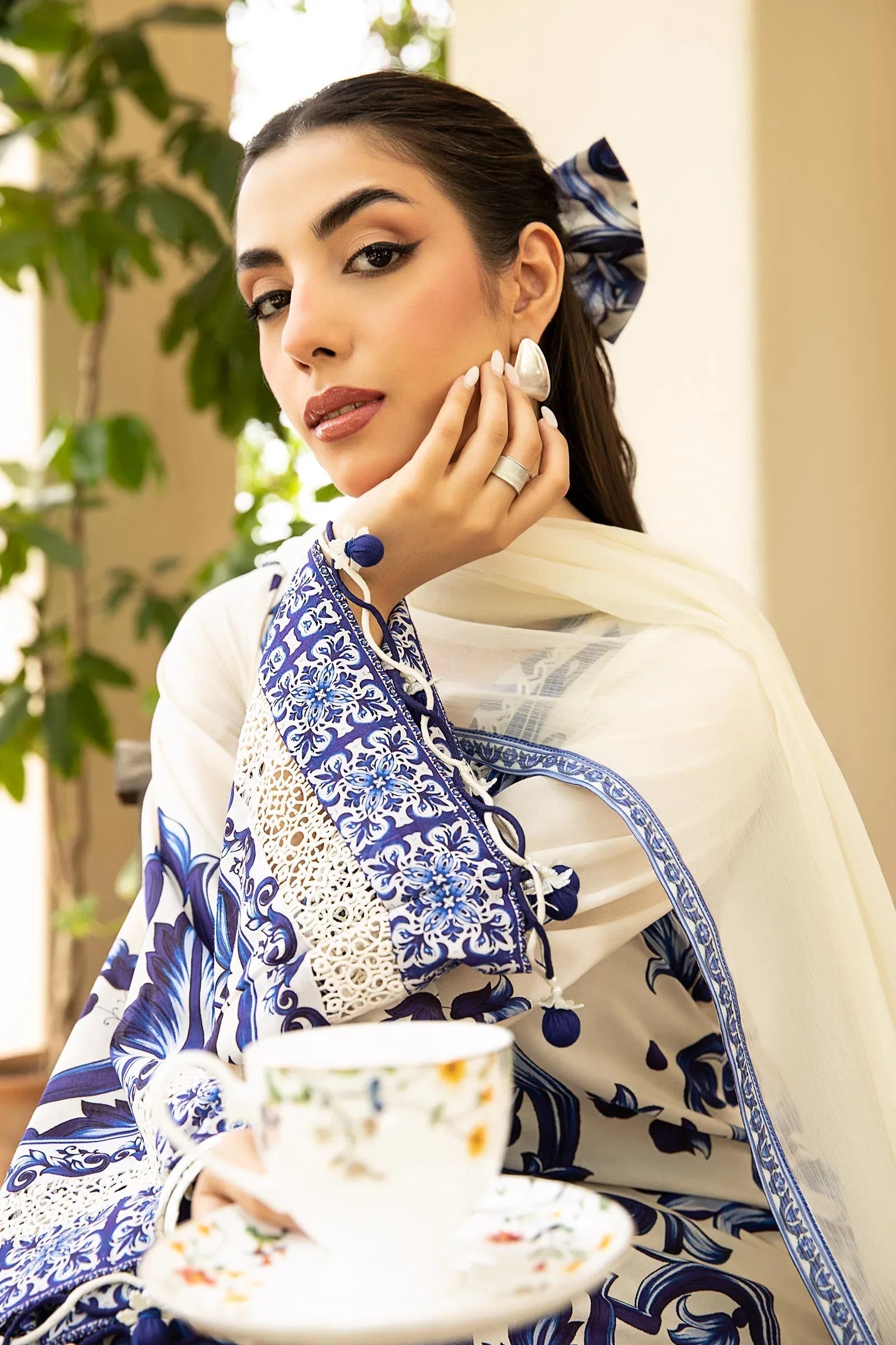 Maria B | Eid Basic Lawn | MB-CUS25-904A - Aqsa Fabrics