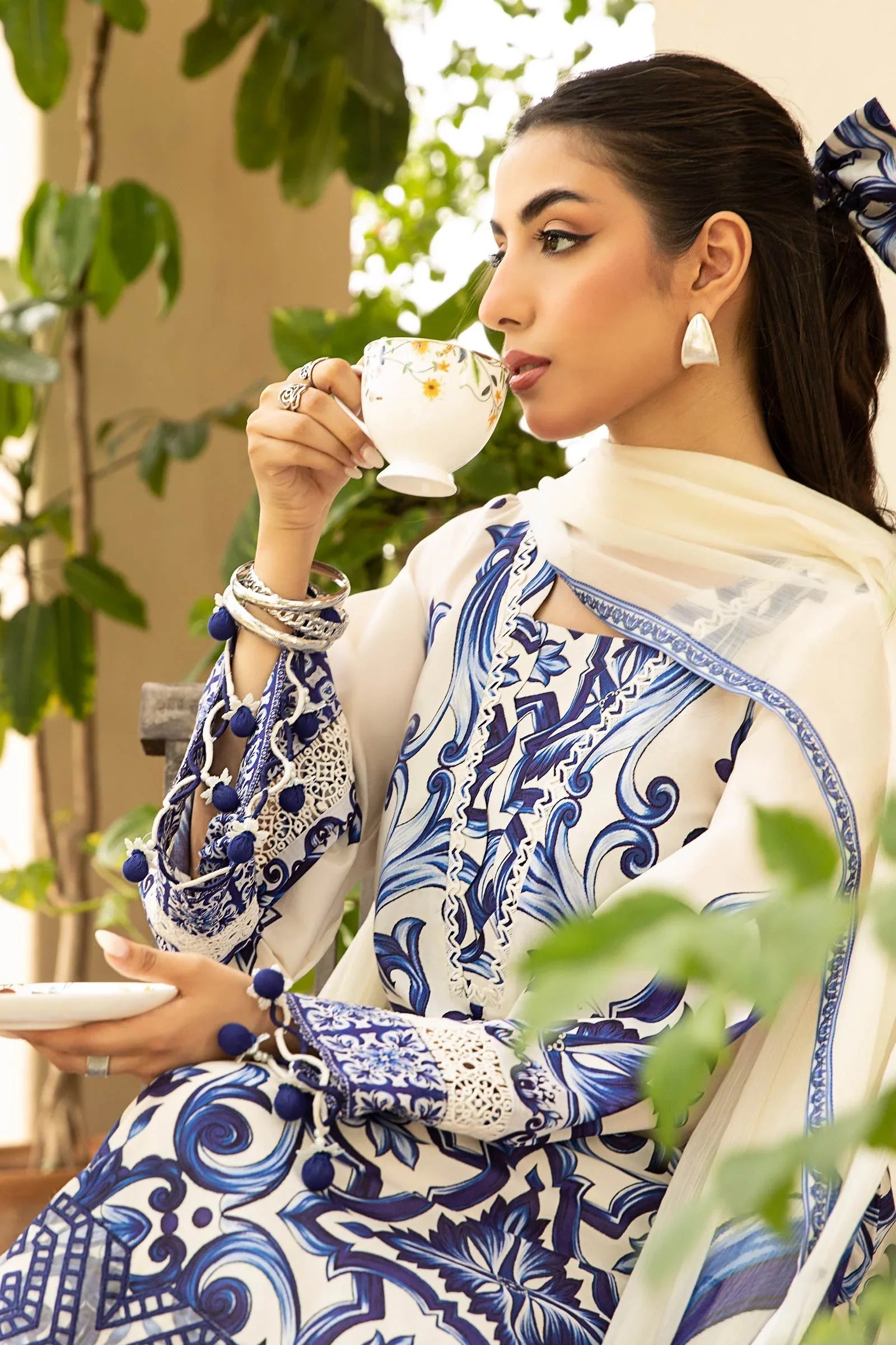 Maria B | Eid Basic Lawn | MB-CUS25-904A - Aqsa Fabrics
