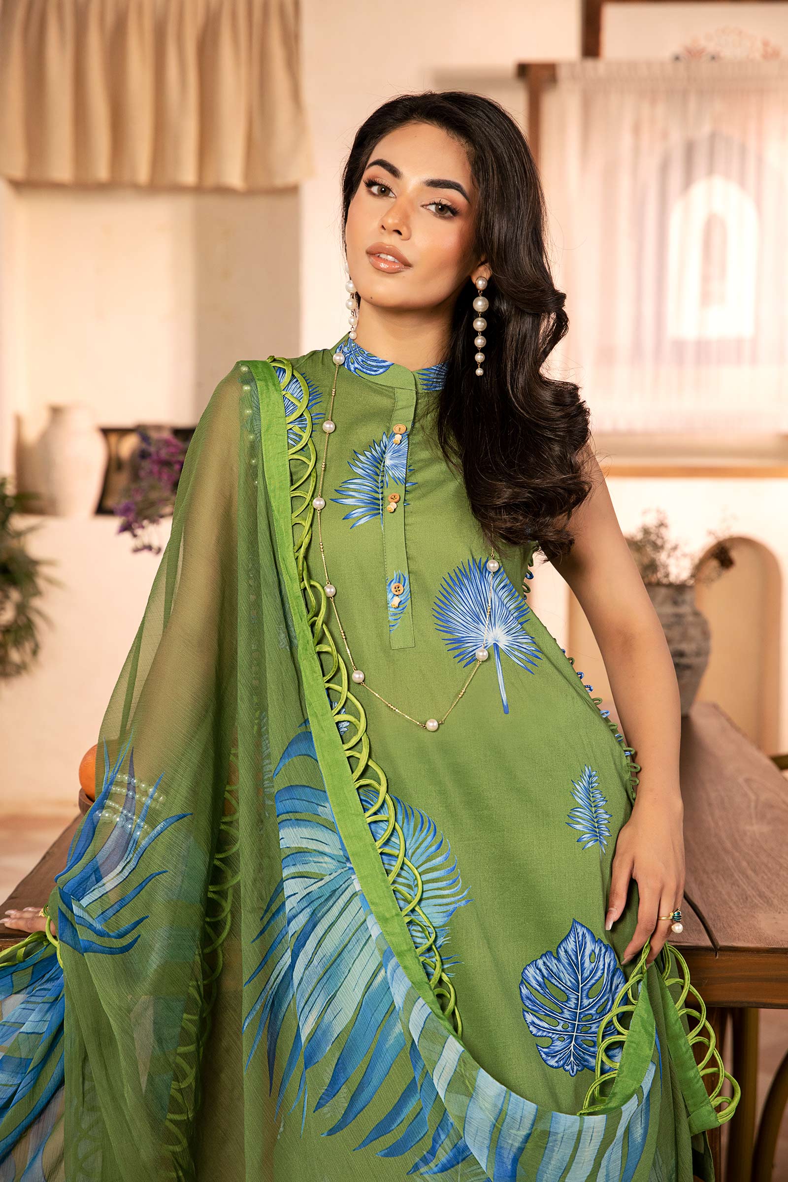 Maria B | Eid Basic Lawn | MB-CUS25-906A - Aqsa Fabrics