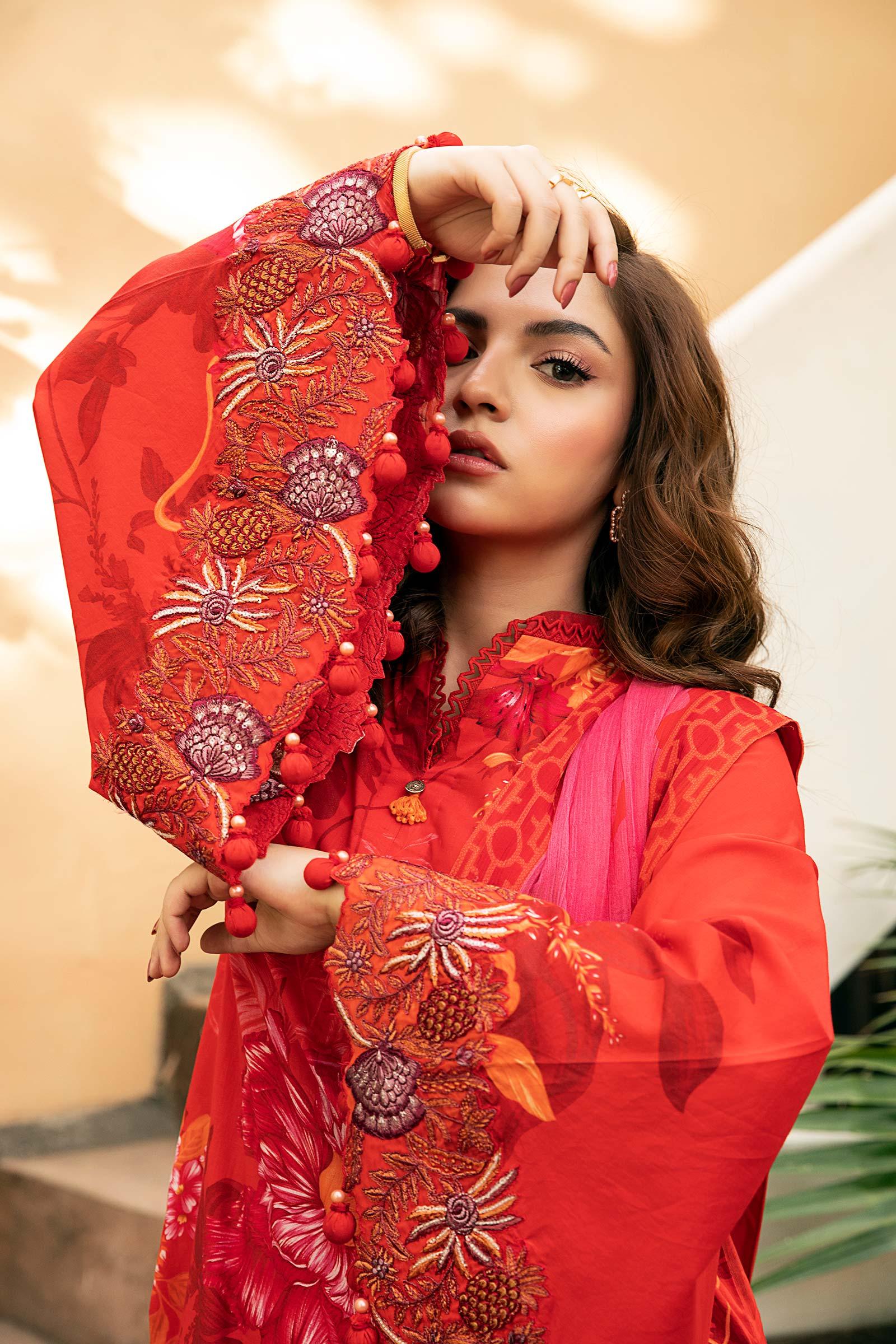 Maria B | Eid Basic Lawn | MB-CUS25-907A - Aqsa Fabrics