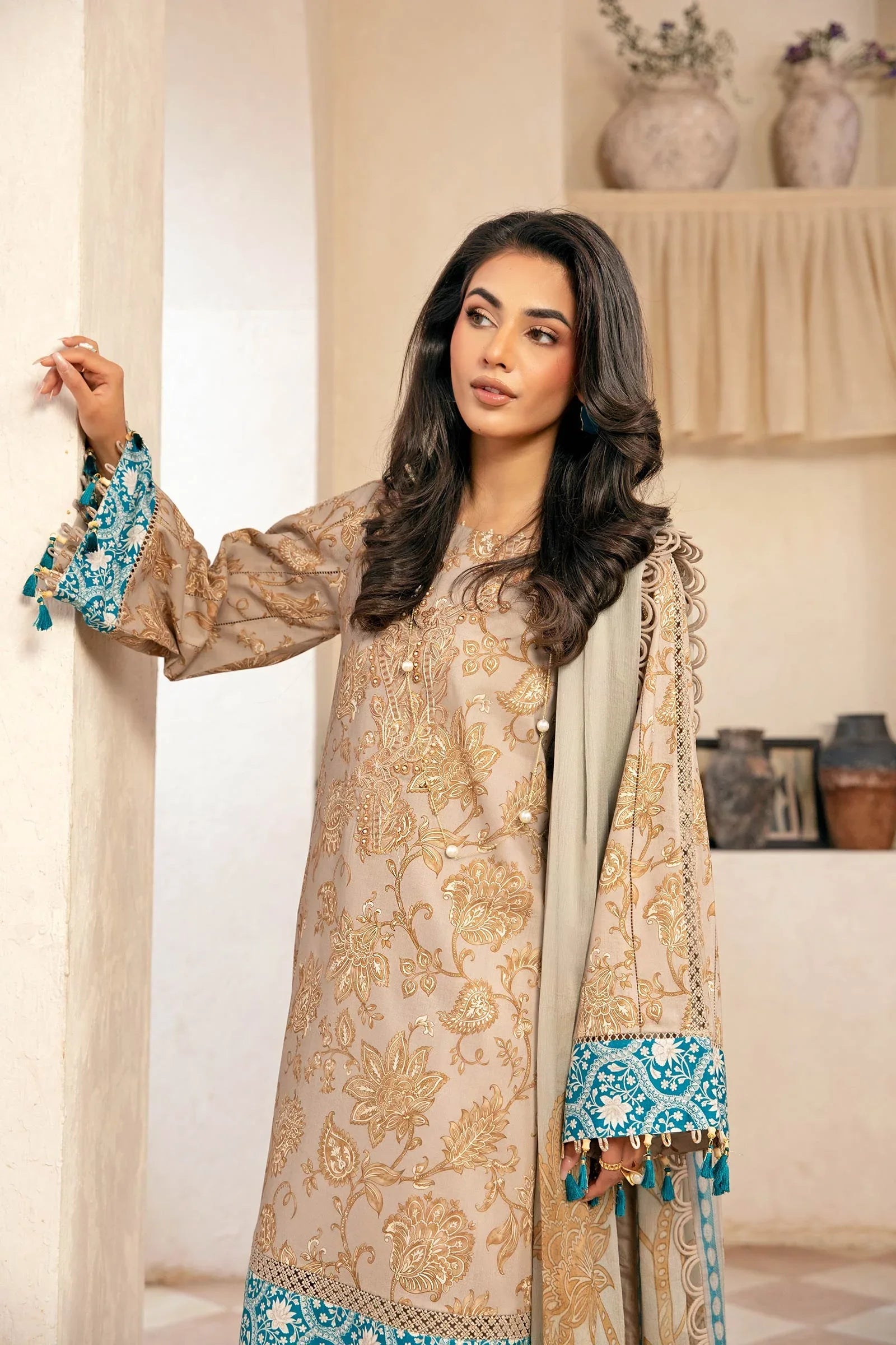 Maria B | Eid Basic Lawn | MB-CUS25-909B - Aqsa Fabrics