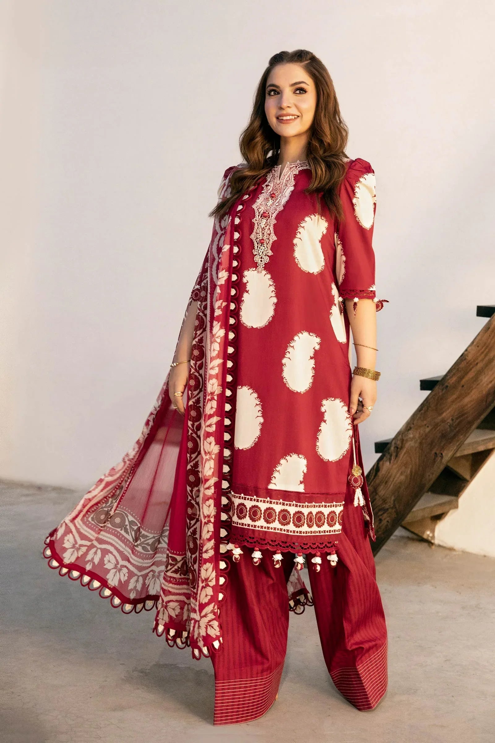 Maria B | Eid Basic Lawn | MB-CUS25-911A - Aqsa Fabrics