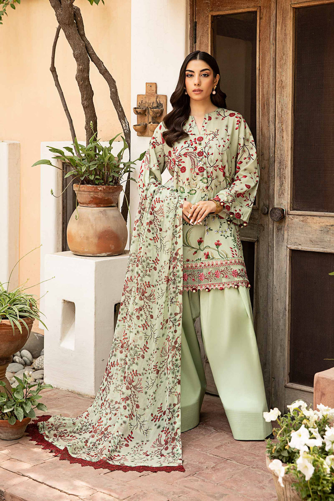 Maria B | Eid Basic Lawn | MB-CUS25-912B - Aqsa Fabrics