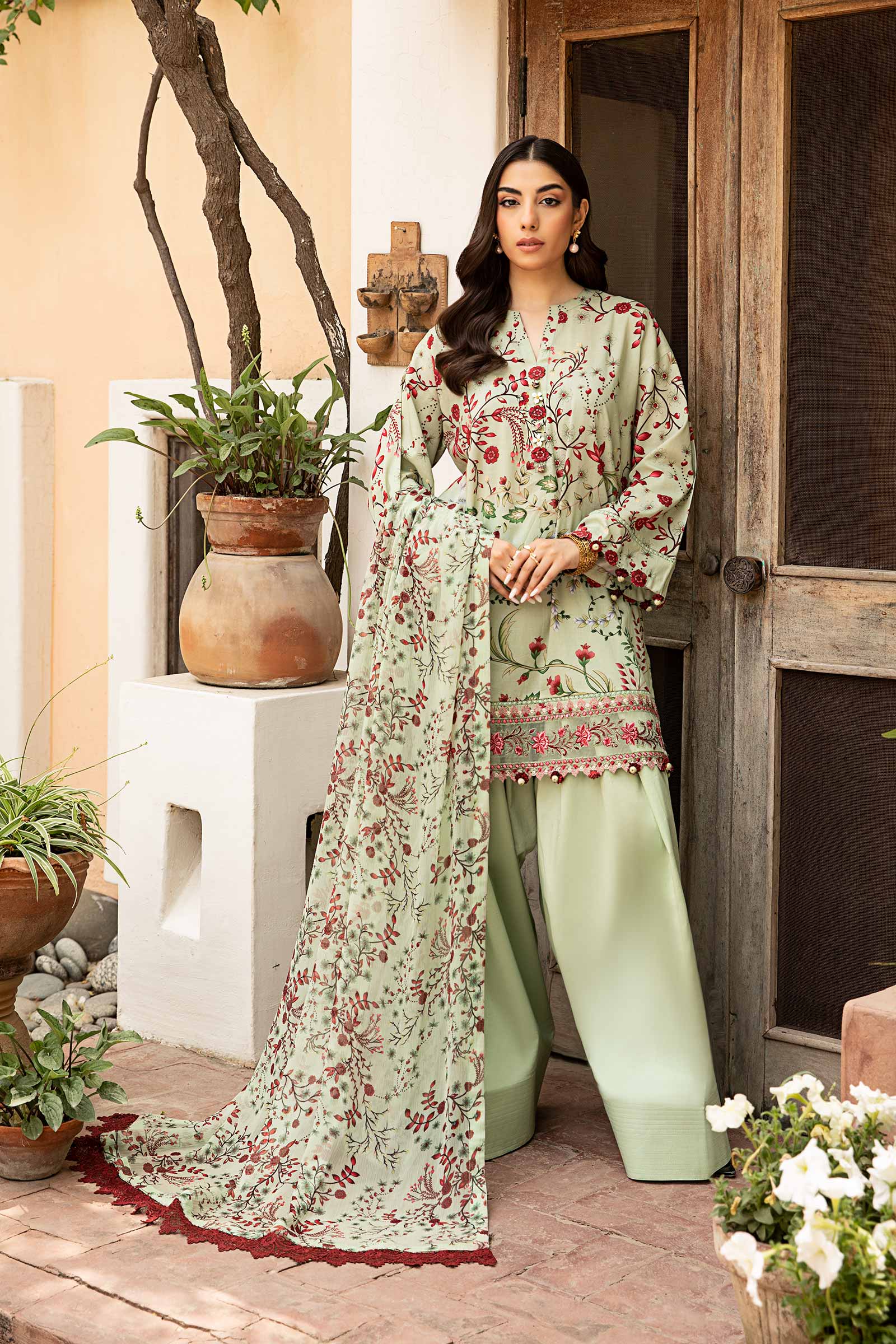 Maria B | Eid Basic Lawn | MB-CUS25-912B - Aqsa Fabrics