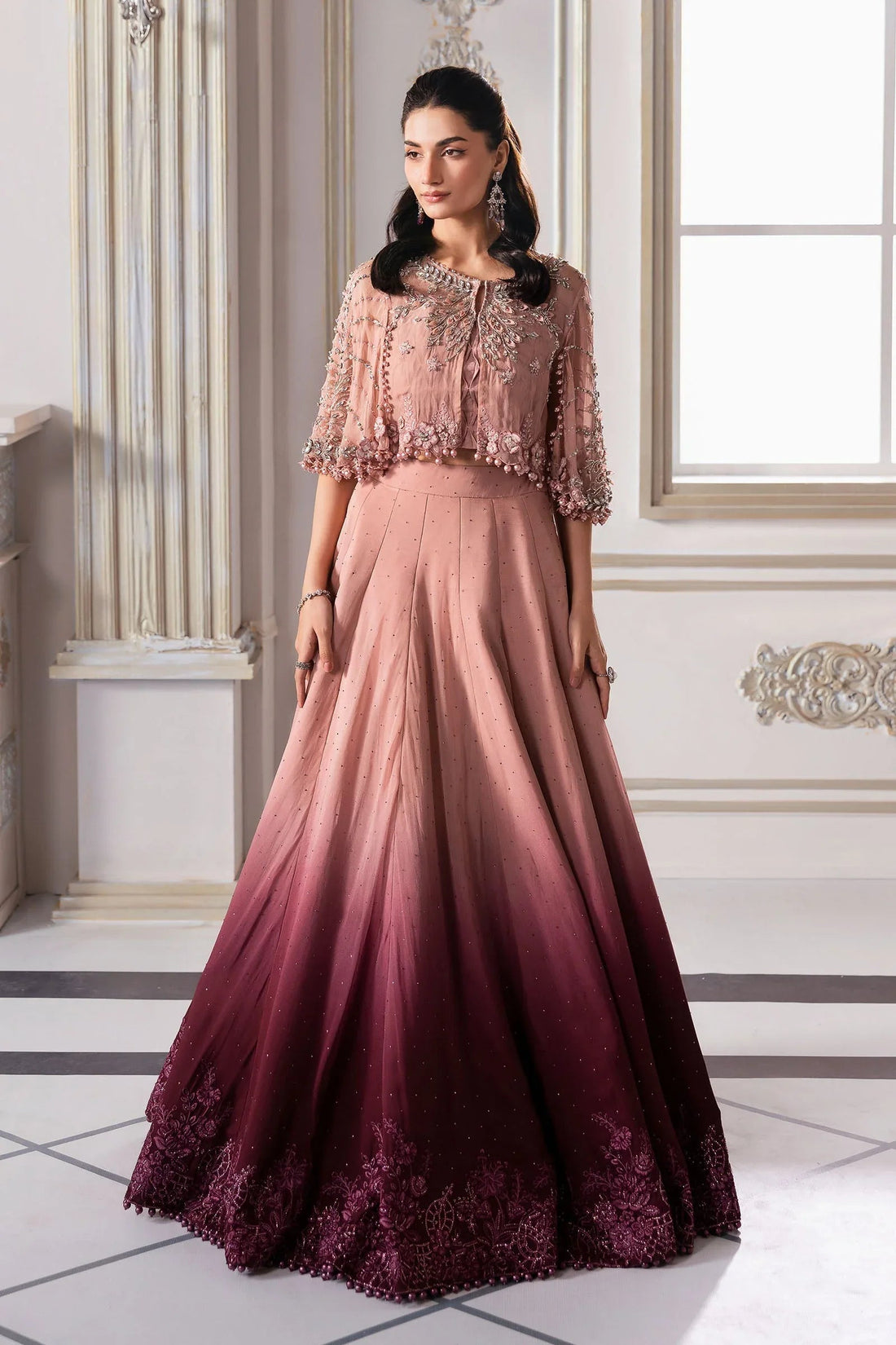 Maria B | Embroidered 2025 | BD-3001 - Aqsa Fabrics