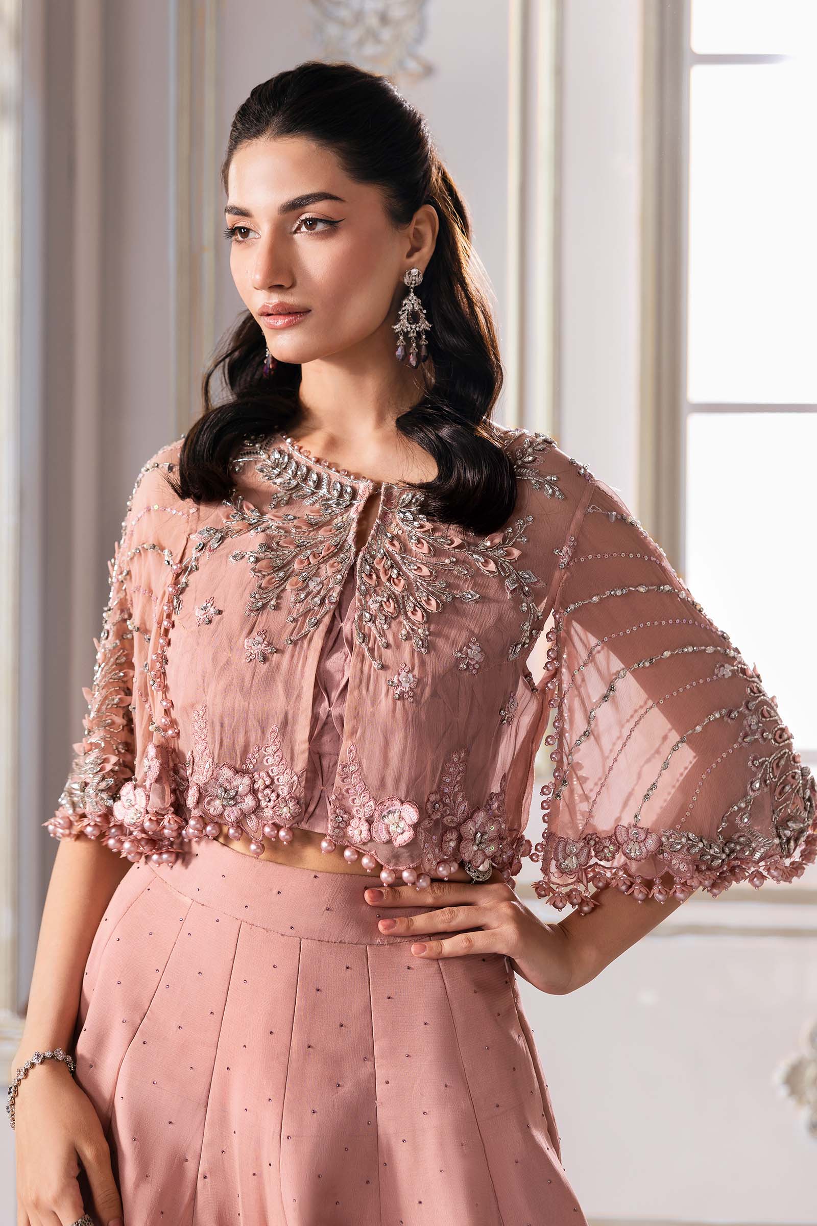 Maria B | Embroidered 2025 | BD-3001 - Aqsa Fabrics