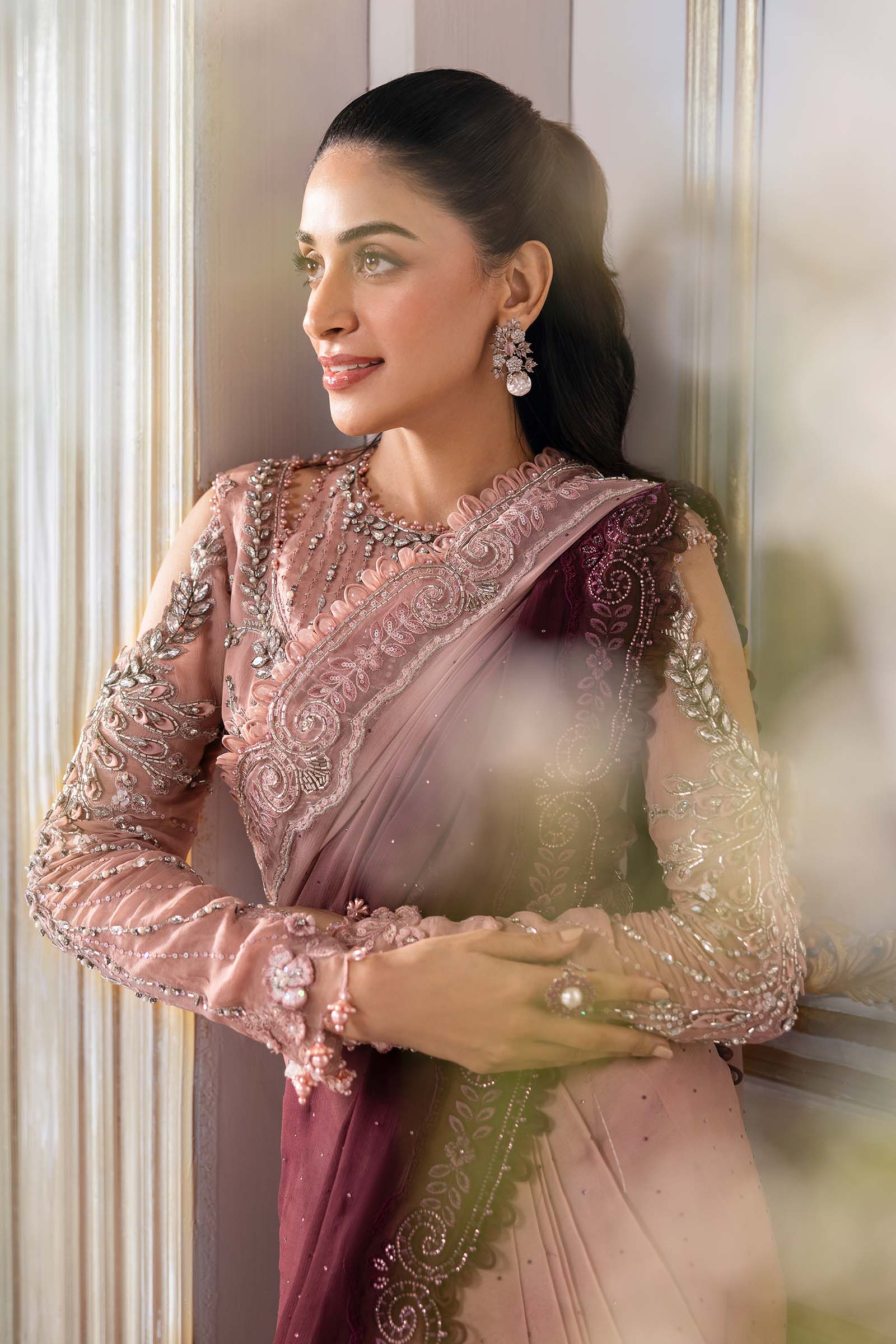 Maria B | Embroidered 2025 | BD-3001 - Aqsa Fabrics