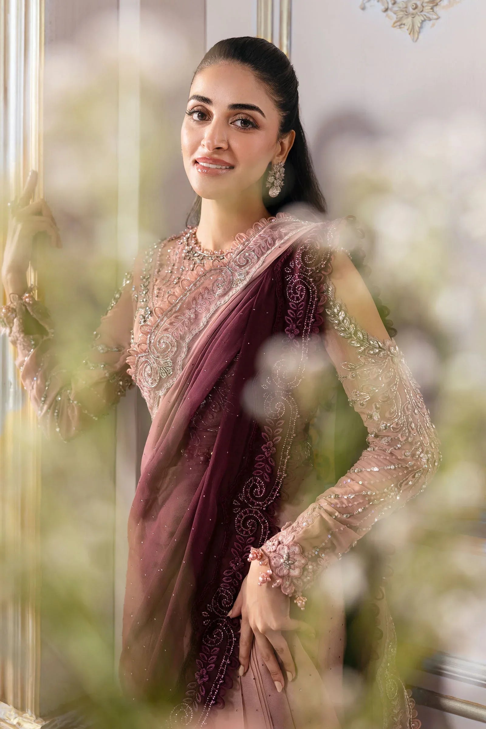 Maria B | Embroidered 2025 | BD-3001 - Aqsa Fabrics