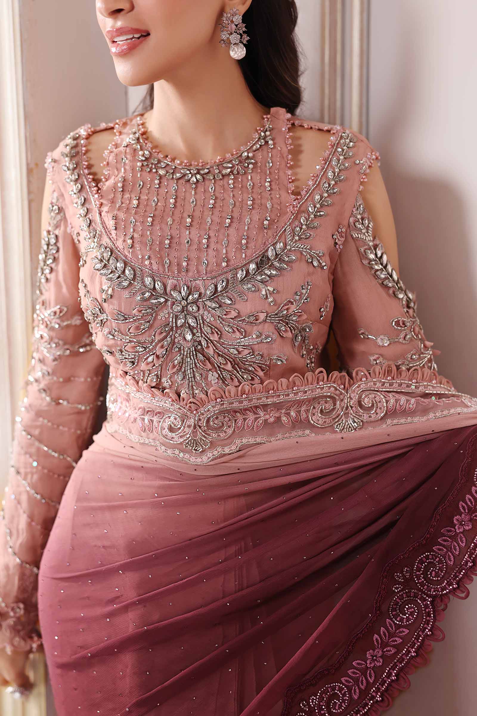 Maria B | Embroidered 2025 | BD-3001 - Aqsa Fabrics