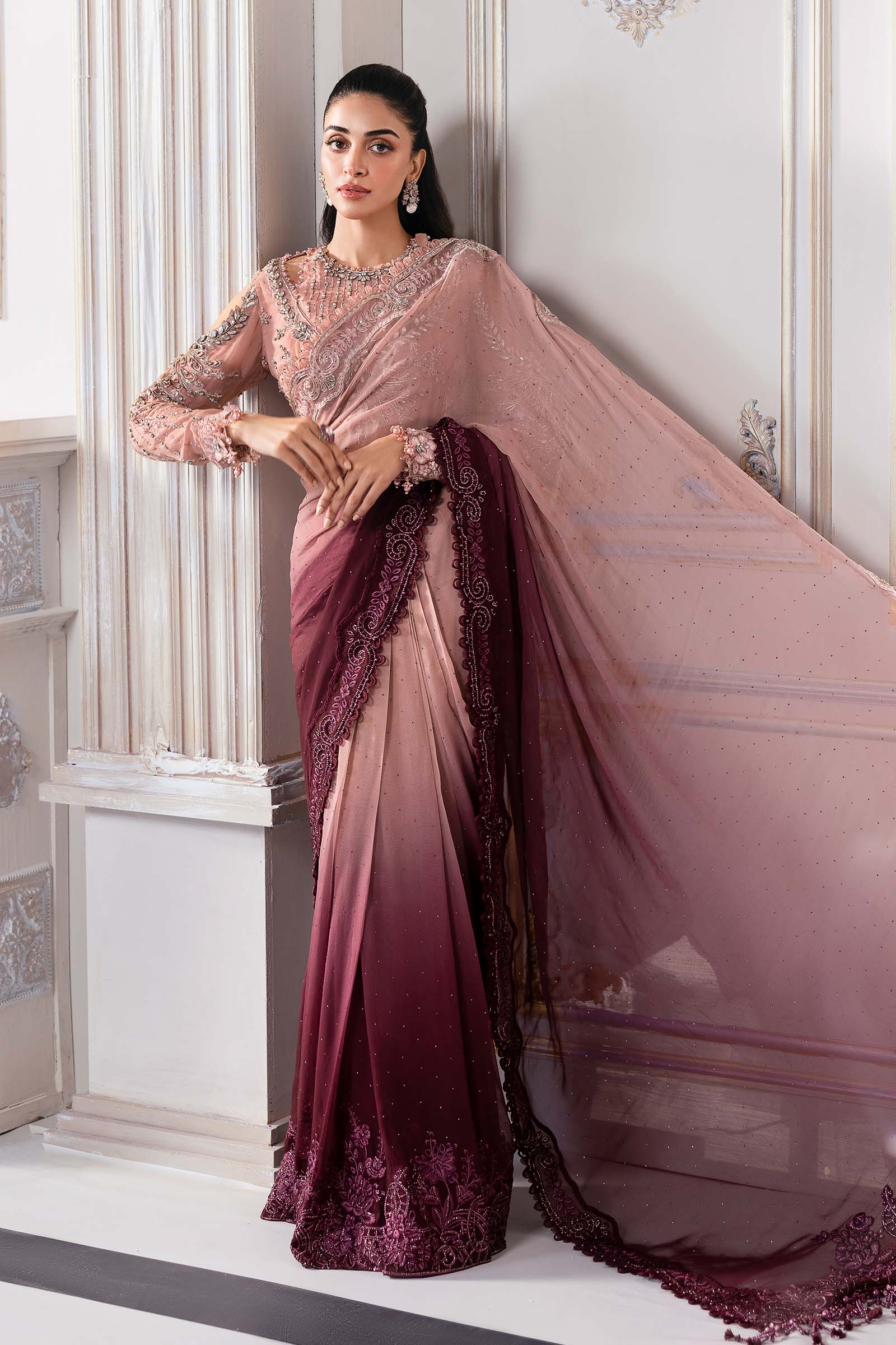 Maria B | Embroidered 2025 | BD-3001 - Aqsa Fabrics