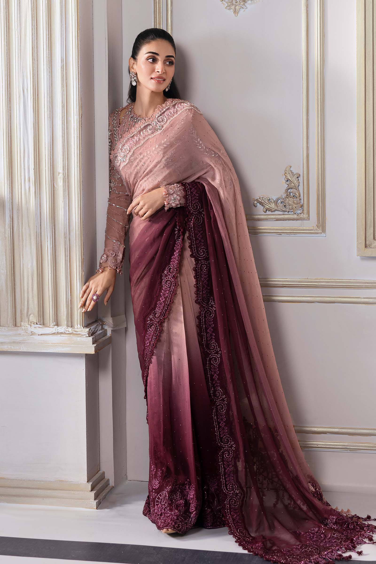 Maria B | Embroidered 2025 | BD-3001 - Aqsa Fabrics