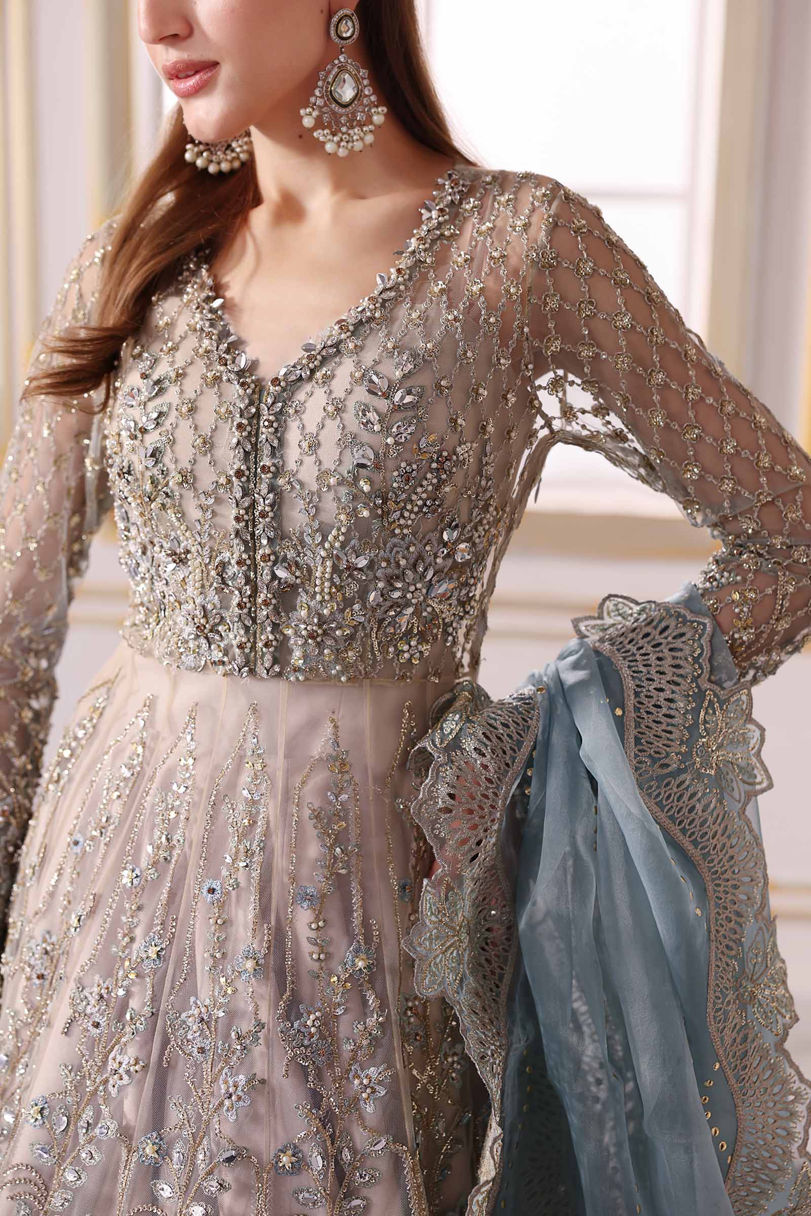 Maria B | Embroidered 2025 | BD-3002 - Aqsa Fabrics