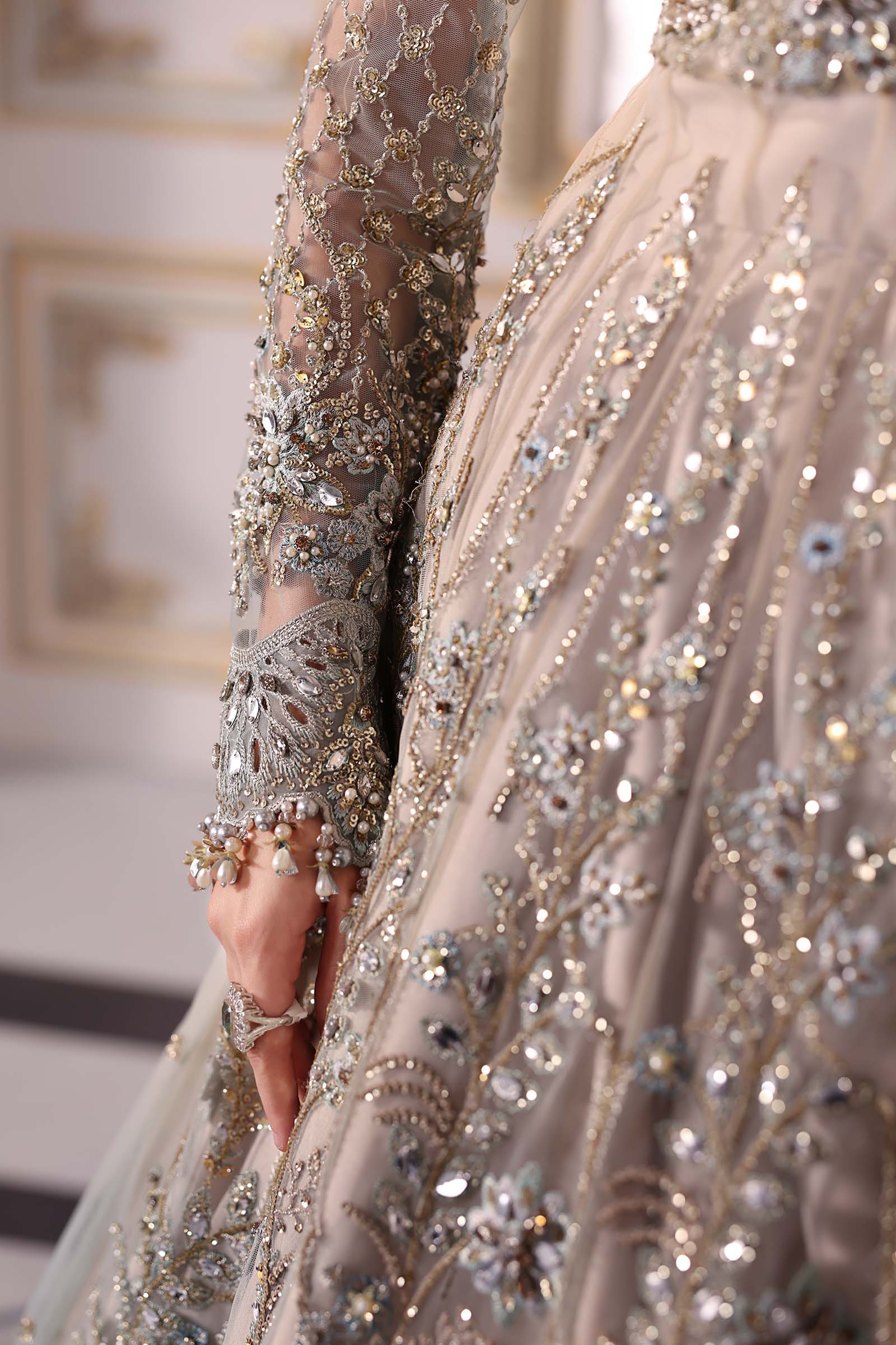 Maria B | Embroidered 2025 | BD-3002 - Aqsa Fabrics