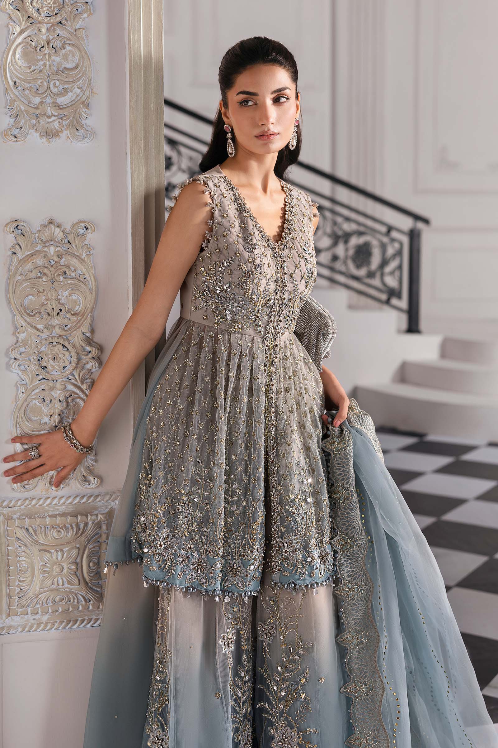 Maria B | Embroidered 2025 | BD-3002 - Aqsa Fabrics