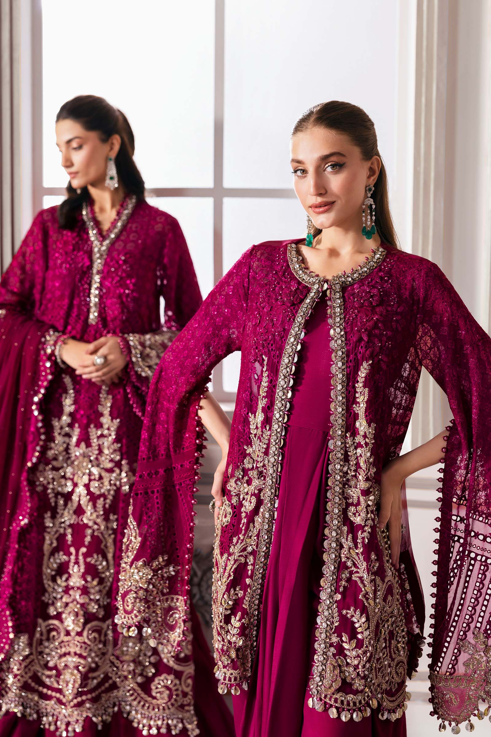 Maria B | Embroidered 2025 | BD-3003 - Aqsa Fabrics