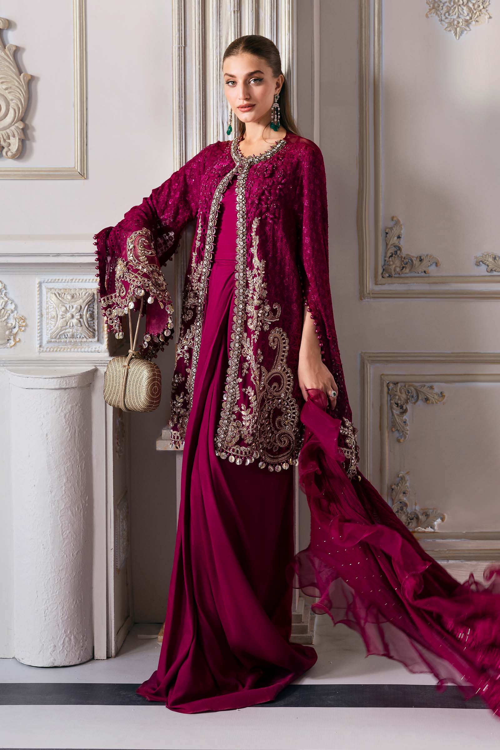 Maria B | Embroidered 2025 | BD-3003 - Aqsa Fabrics