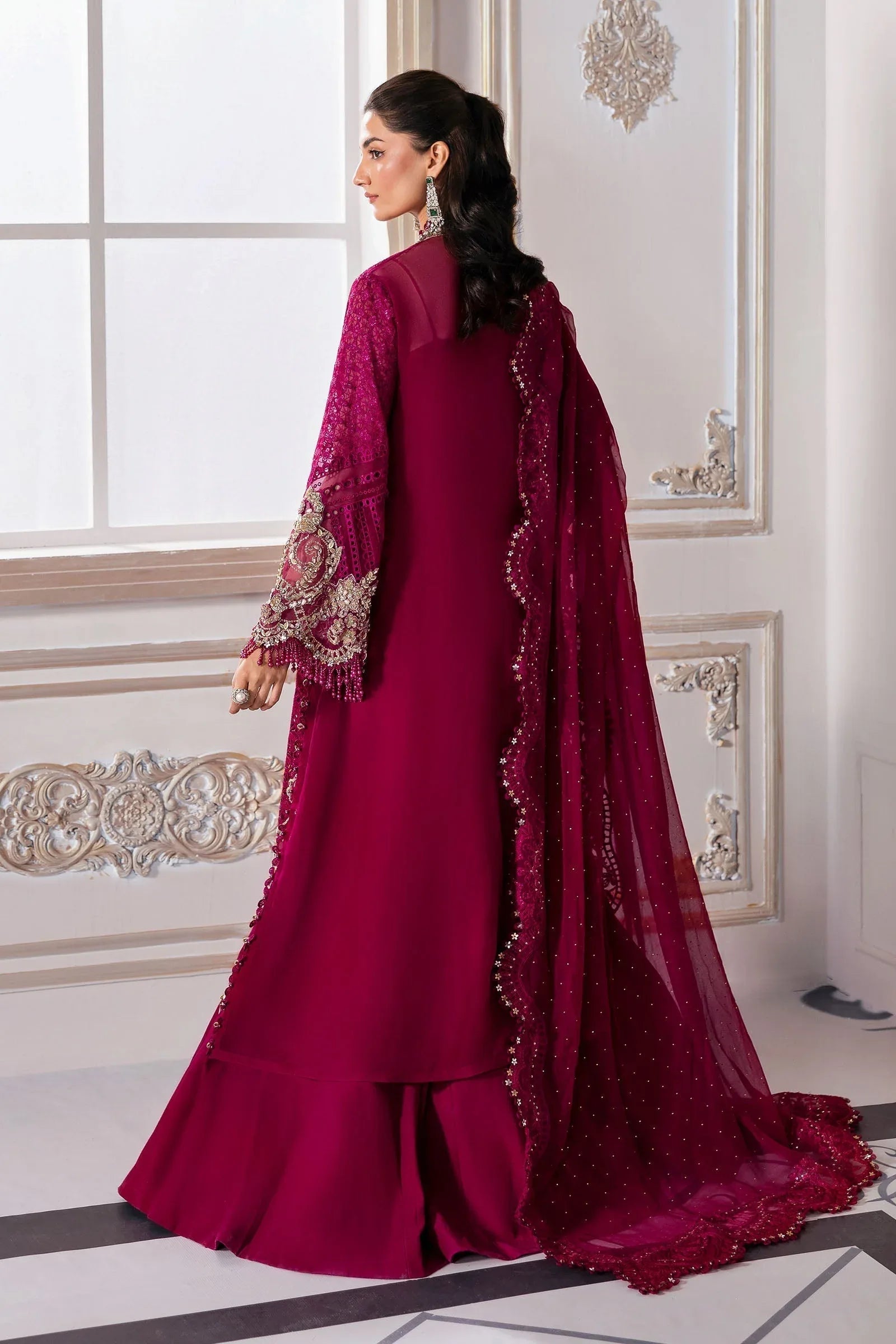 Maria B | Embroidered 2025 | BD-3003 - Aqsa Fabrics