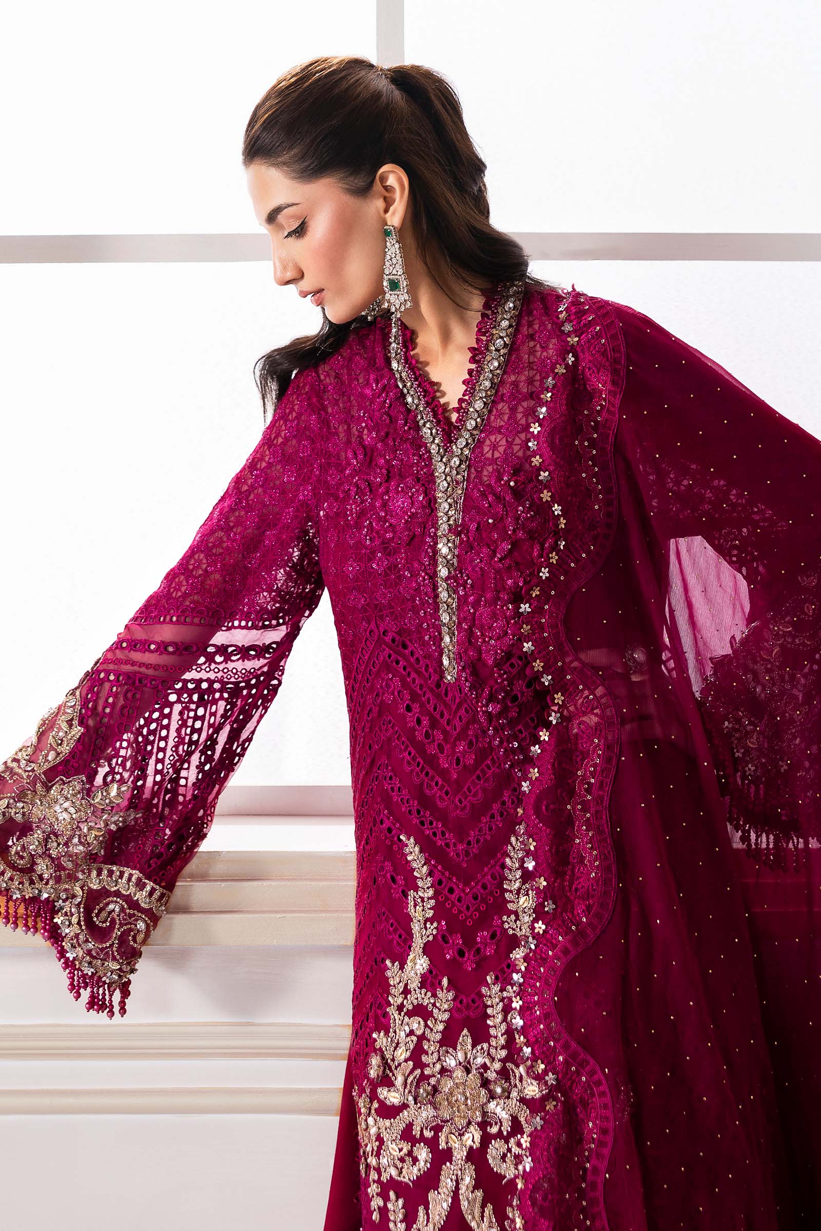 Maria B | Embroidered 2025 | BD-3003 - Aqsa Fabrics