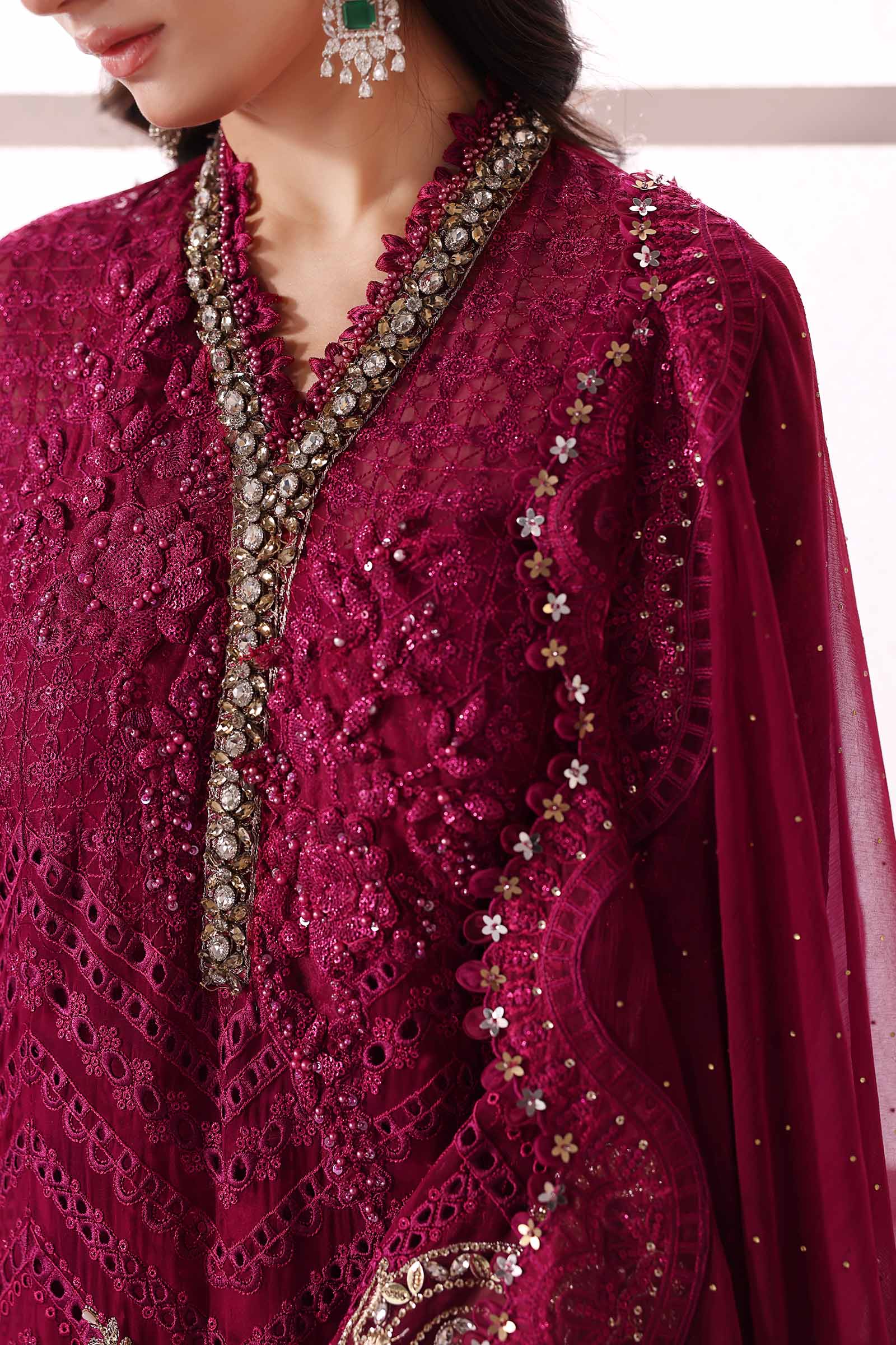 Maria B | Embroidered 2025 | BD-3003 - Aqsa Fabrics