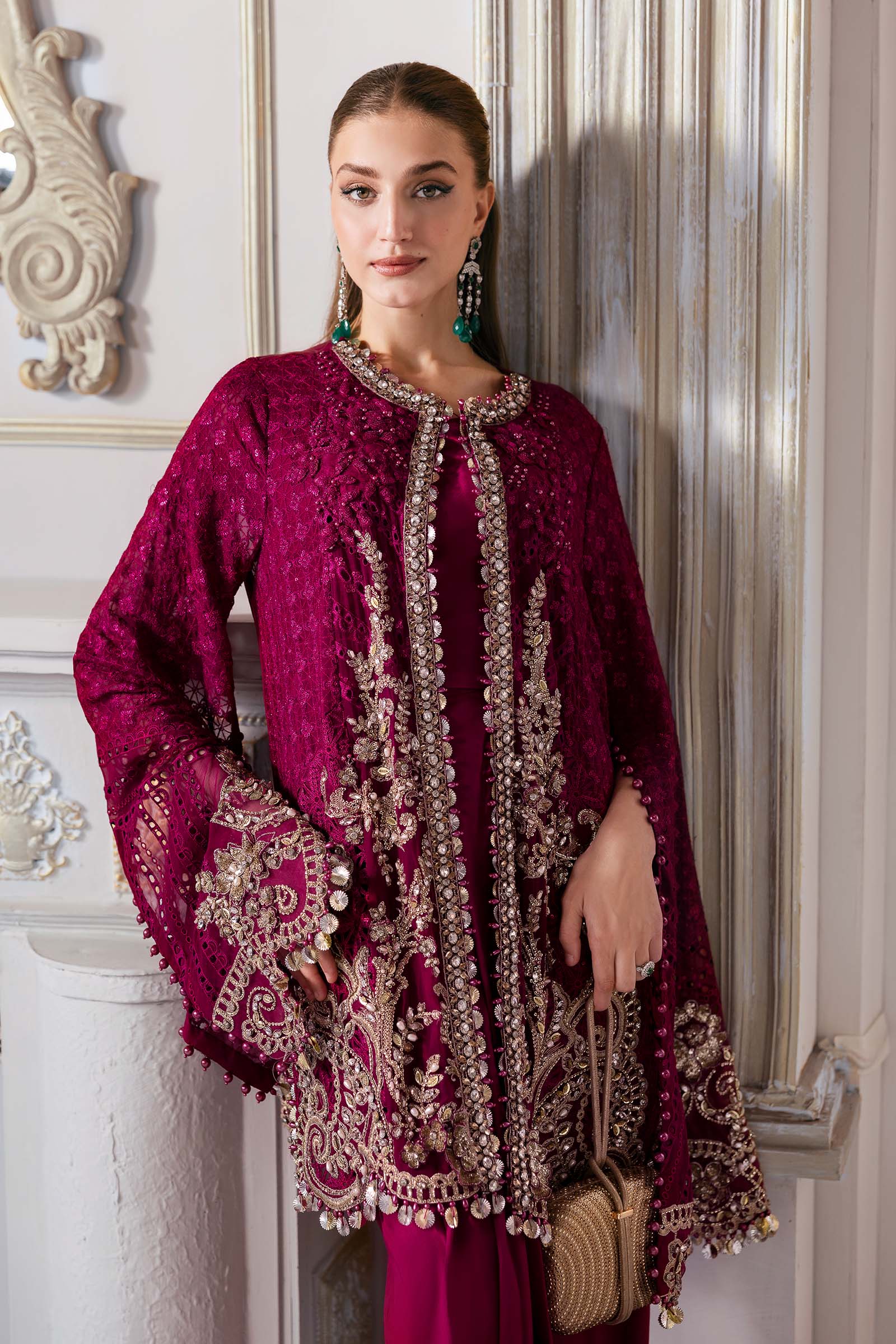 Maria B | Embroidered 2025 | BD-3003 - Aqsa Fabrics