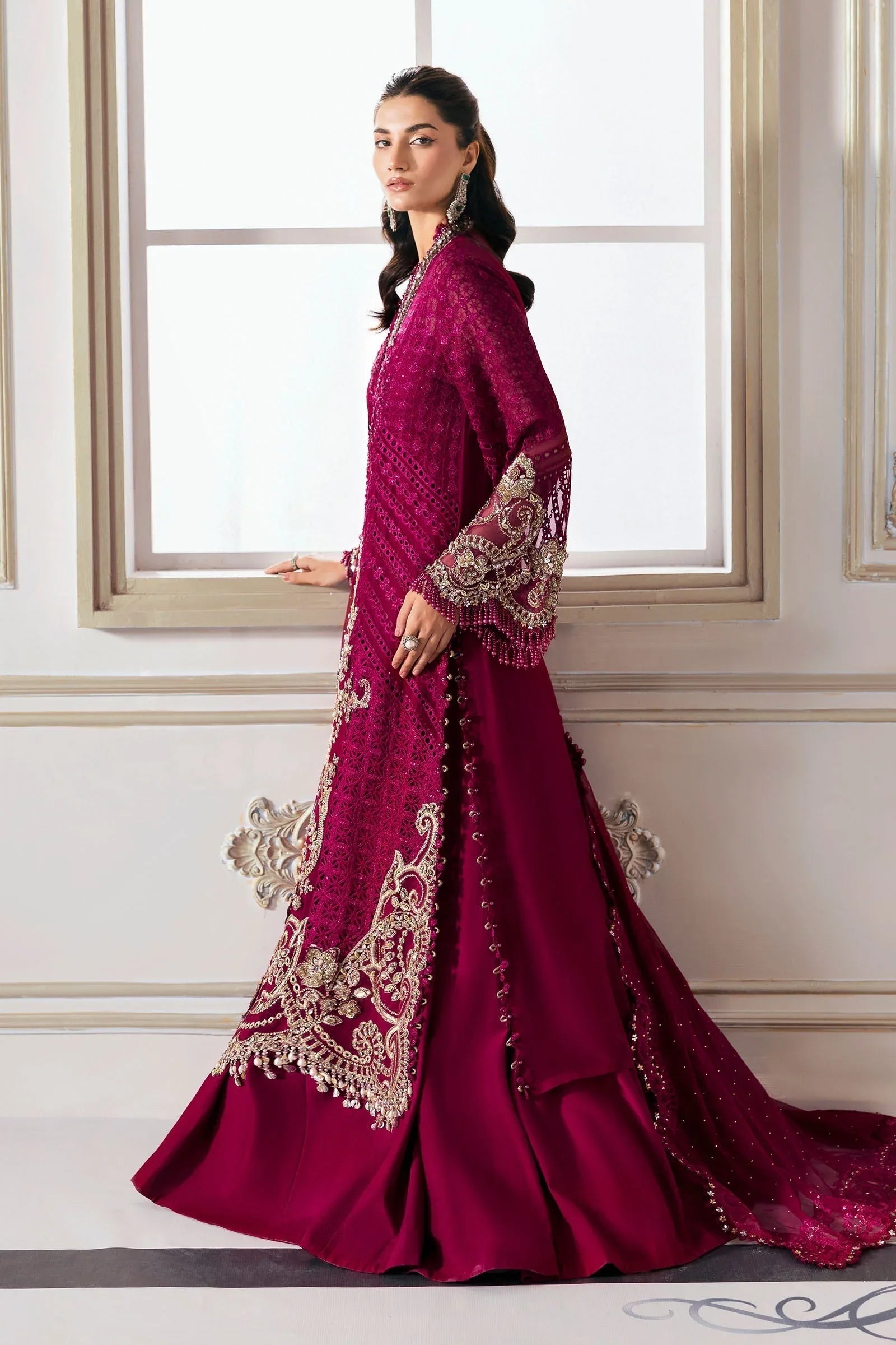 Maria B | Embroidered 2025 | BD-3003 - Aqsa Fabrics