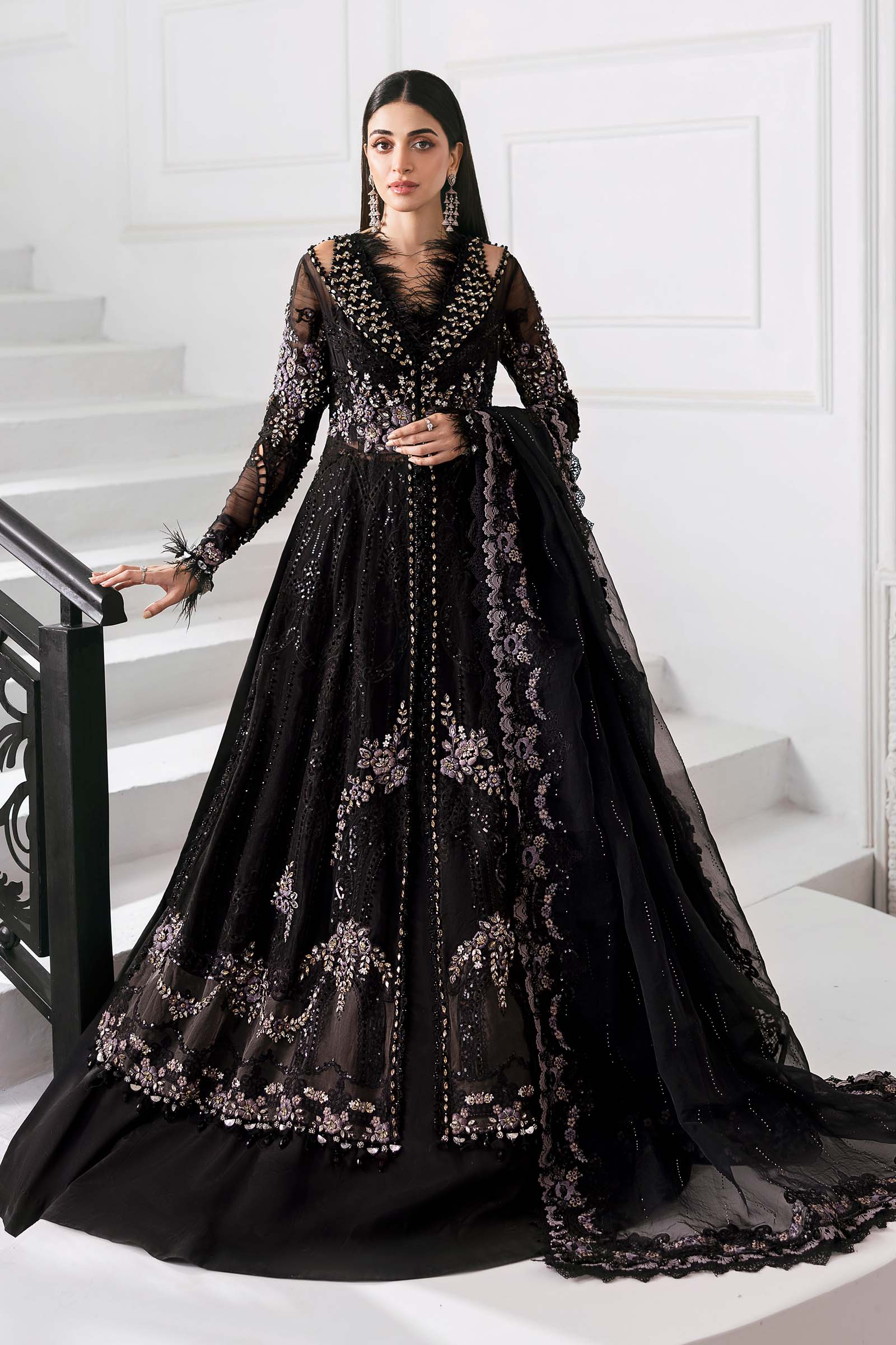 Maria B | Embroidered 2025 | BD-3004 - Aqsa Fabrics