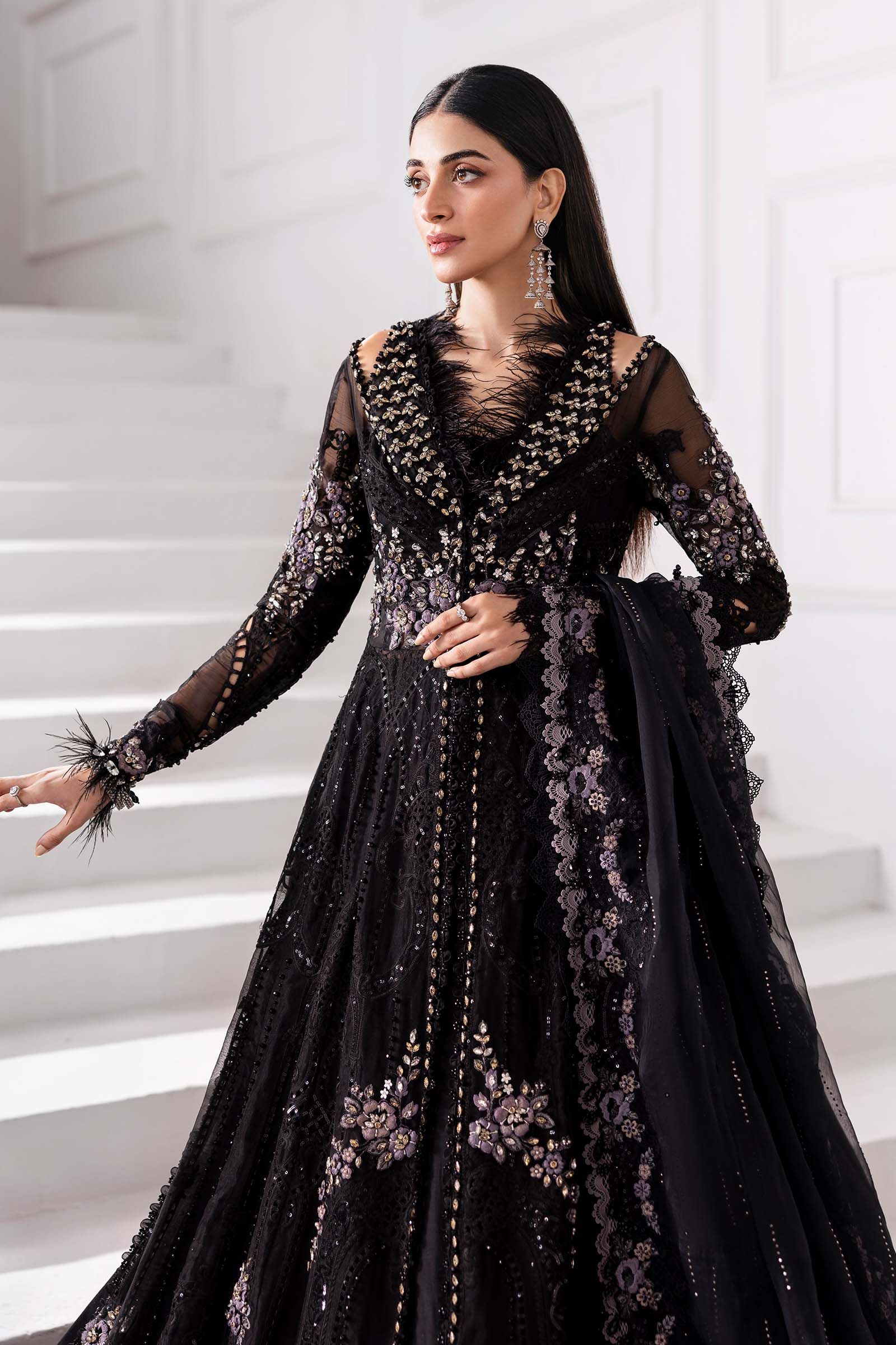 Maria B | Embroidered 2025 | BD-3004 - Aqsa Fabrics