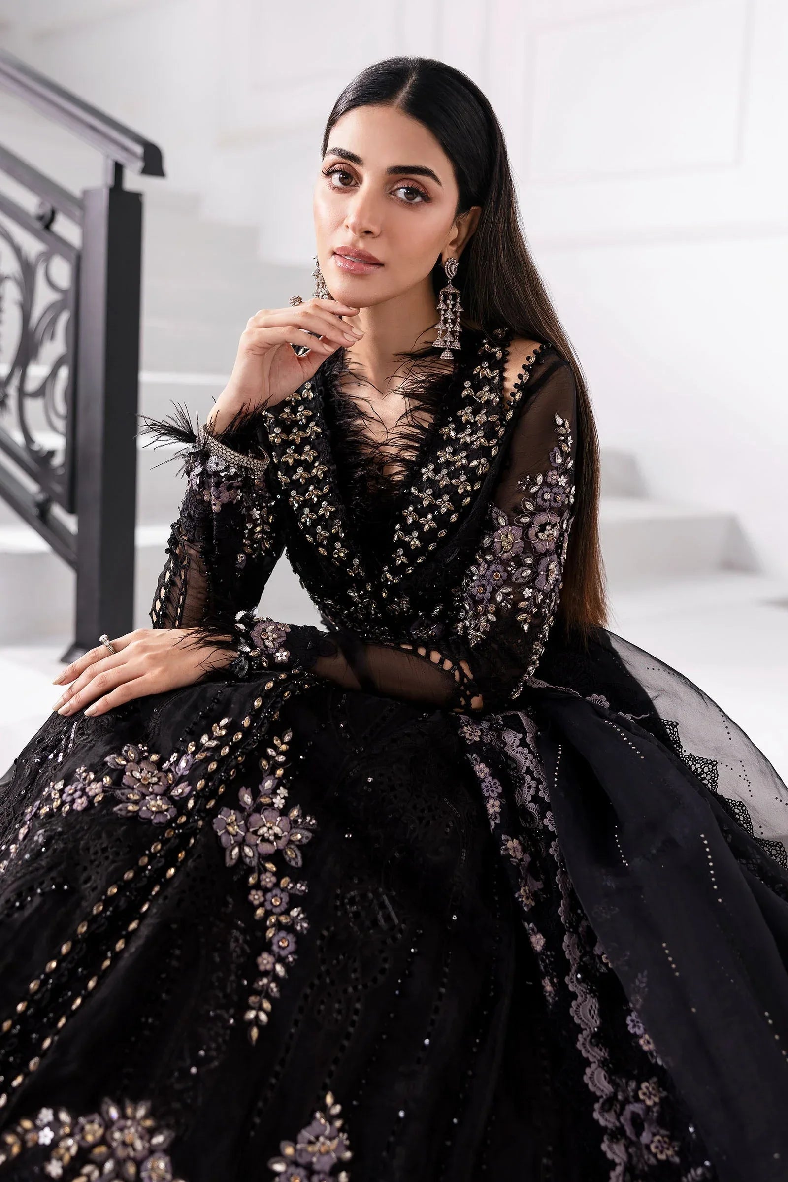 Maria B | Embroidered 2025 | BD-3004 - Aqsa Fabrics