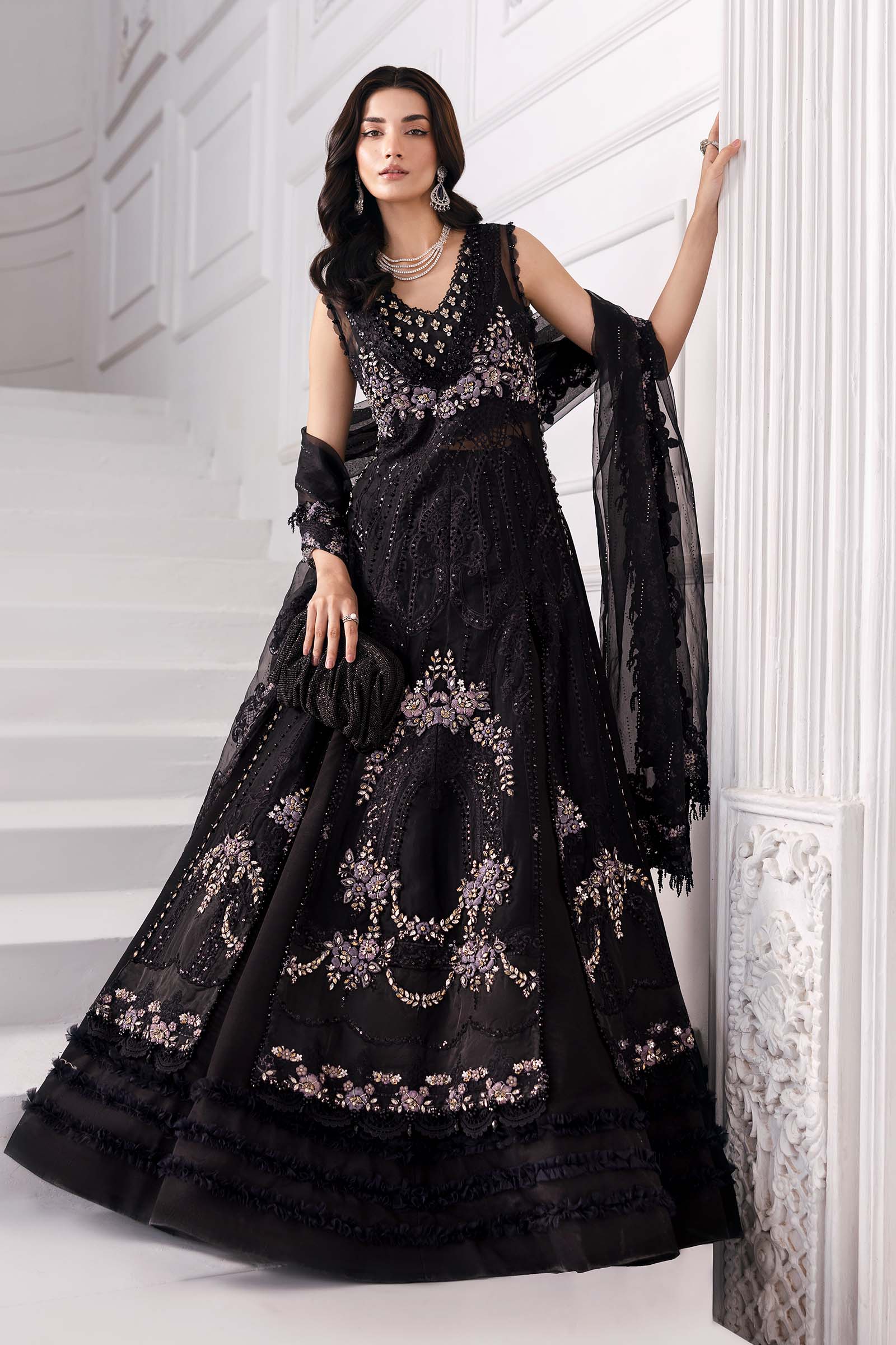 Maria B | Embroidered 2025 | BD-3004 - Aqsa Fabrics