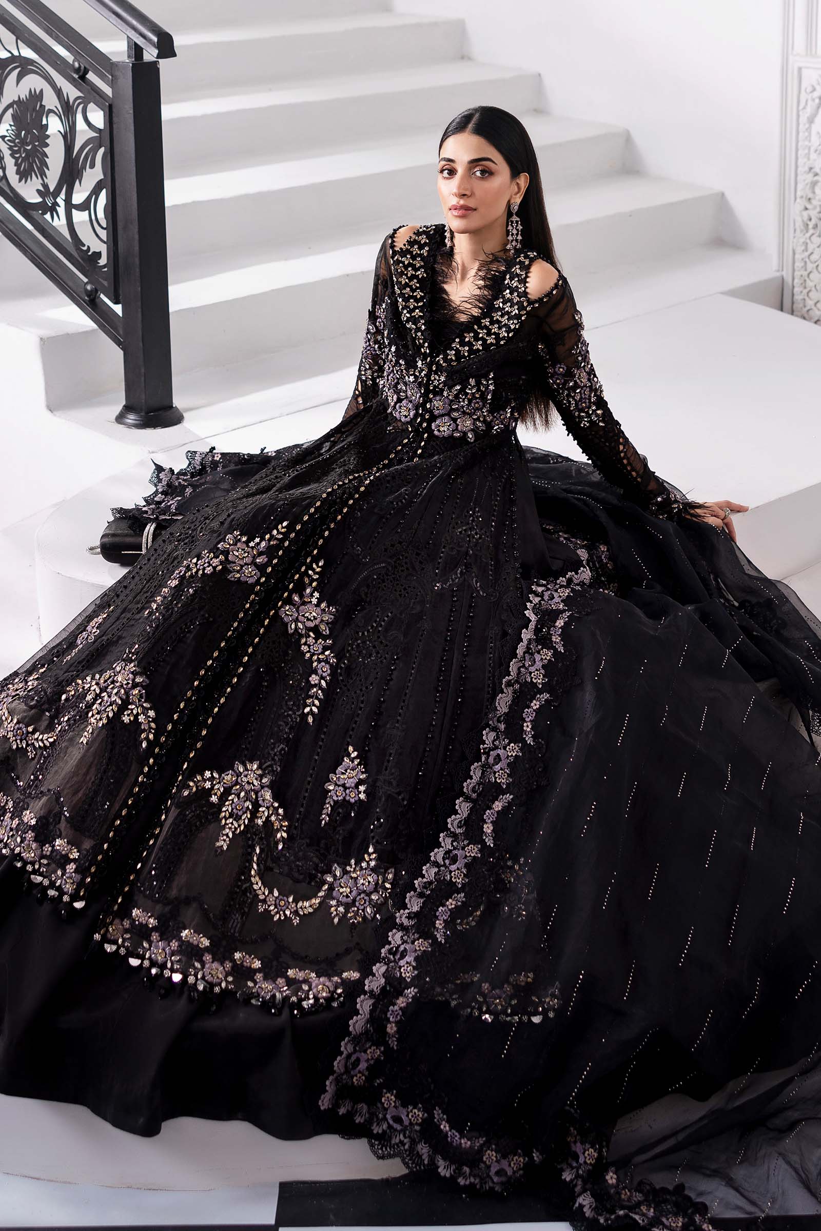 Maria B | Embroidered 2025 | BD-3004 - Aqsa Fabrics