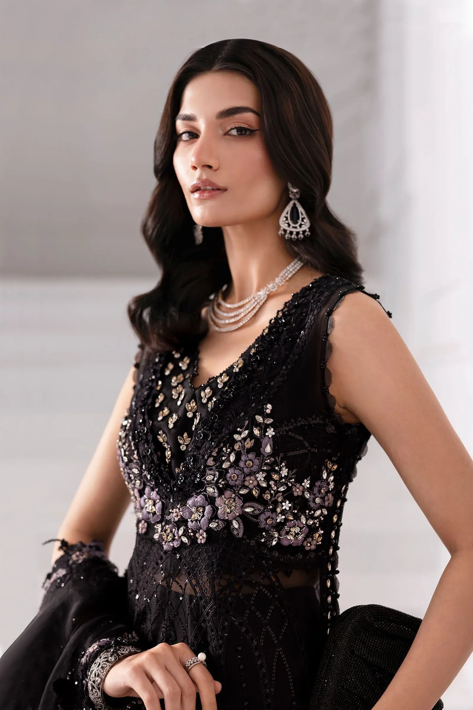 Maria B | Embroidered 2025 | BD-3004 - Aqsa Fabrics