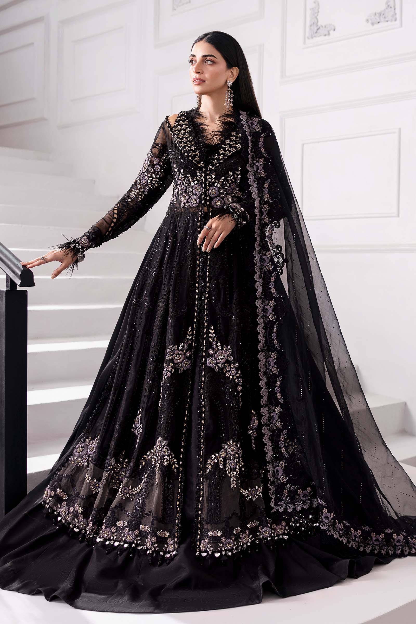 Maria B | Embroidered 2025 | BD-3004 - Aqsa Fabrics